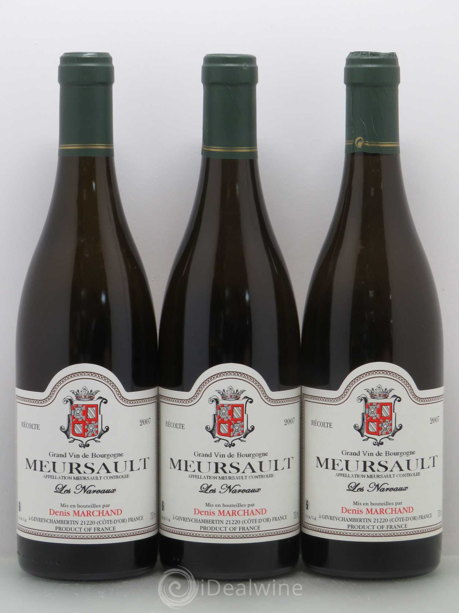 Meursault 1er Cru Les Narvaux - Marchand 2007 - Posten von 6 Flaschen - 2