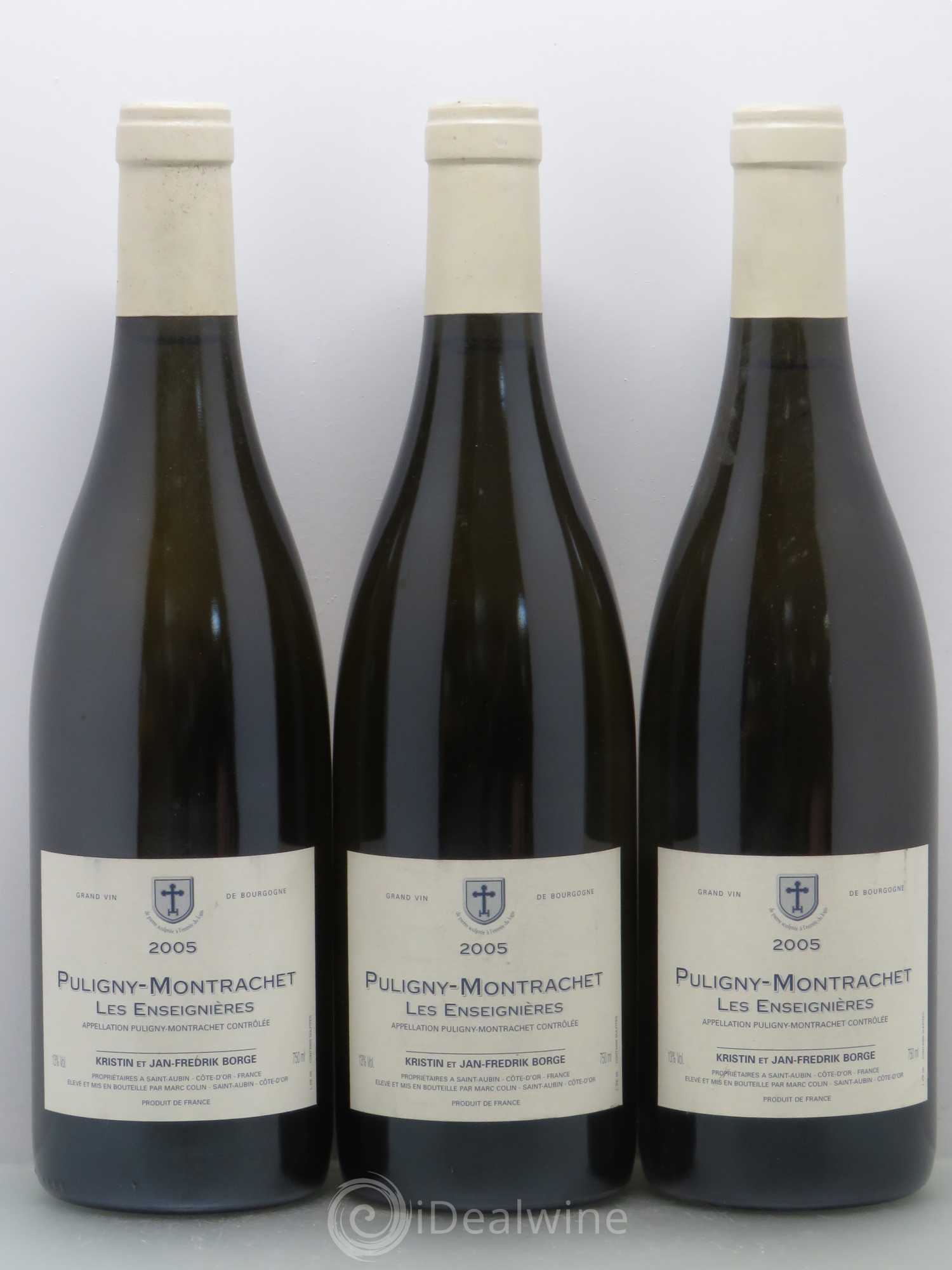 Puligny-Montrachet Borge Les Enseigneres 2005 - Posten von 3 Flaschen - 0