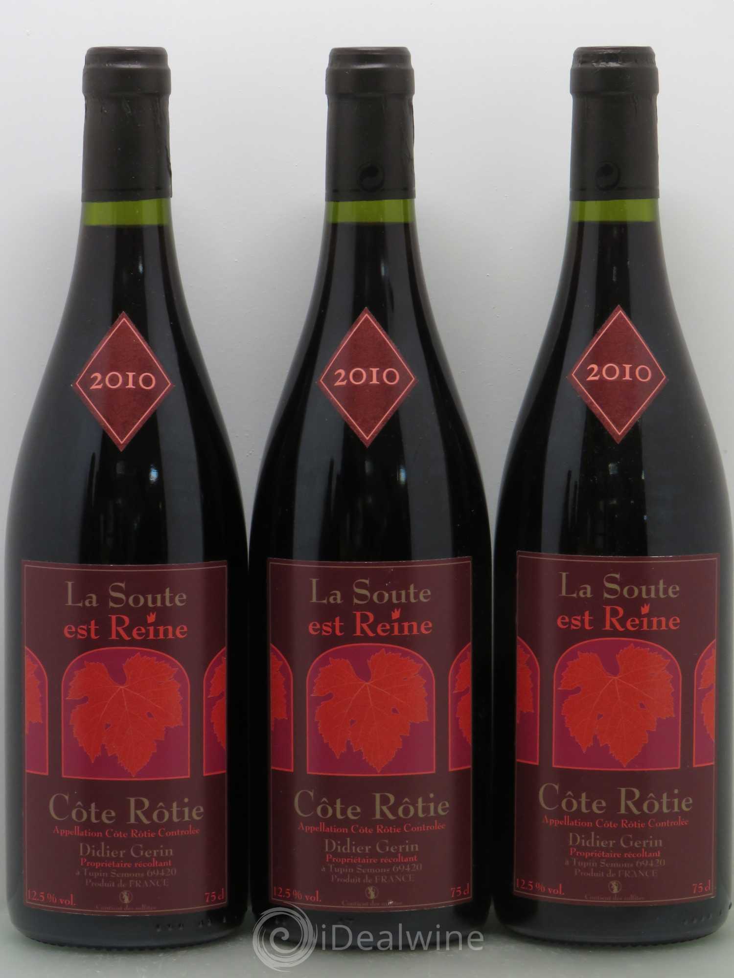 Côte-Rôtie Didier Gerin La Soute Est Reine 2010 - Posten von 5 Flaschen - 1