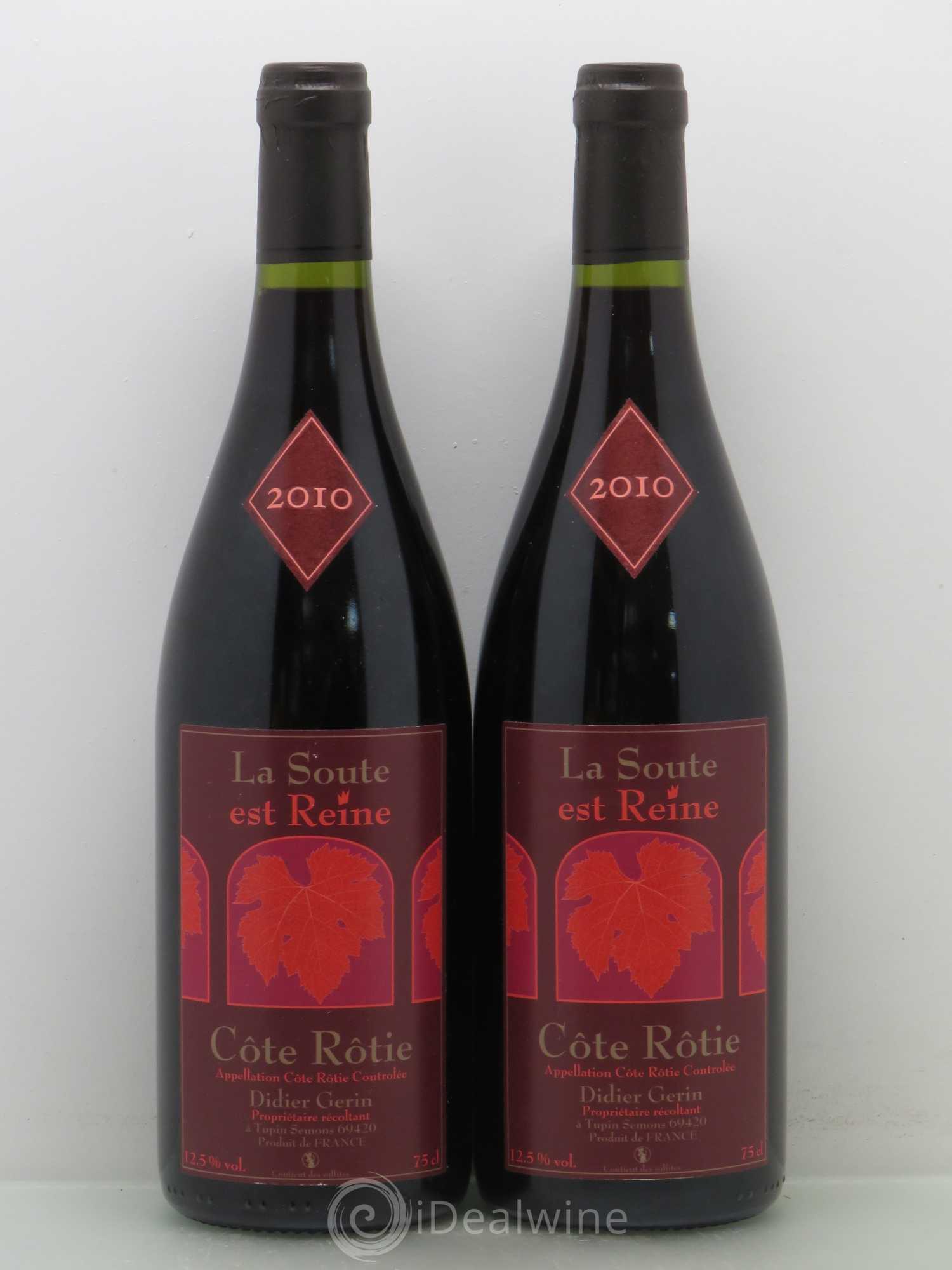 Côte-Rôtie Didier Gerin La Soute Est Reine 2010 - Posten von 5 Flaschen - 2