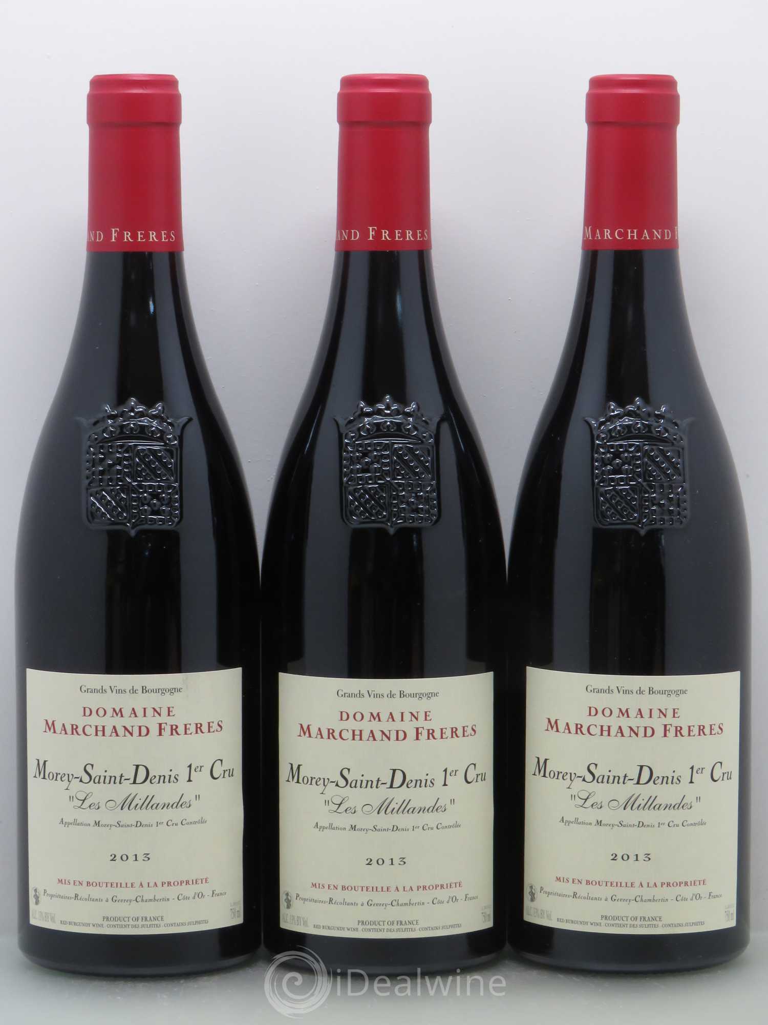 Morey-Saint-Denis 1er Cru Marchand Les Millandes 2013 - Posten von 6 Flaschen - 2