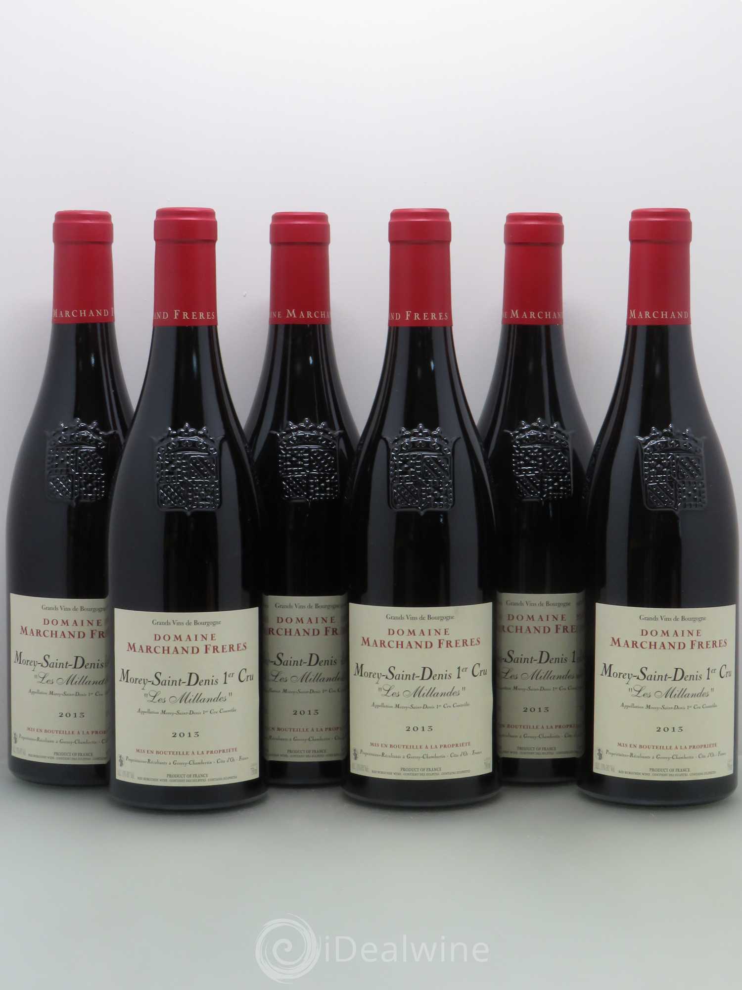 Morey-Saint-Denis 1er Cru Marchand Les Millandes 2013 - Posten von 6 Flaschen - 0