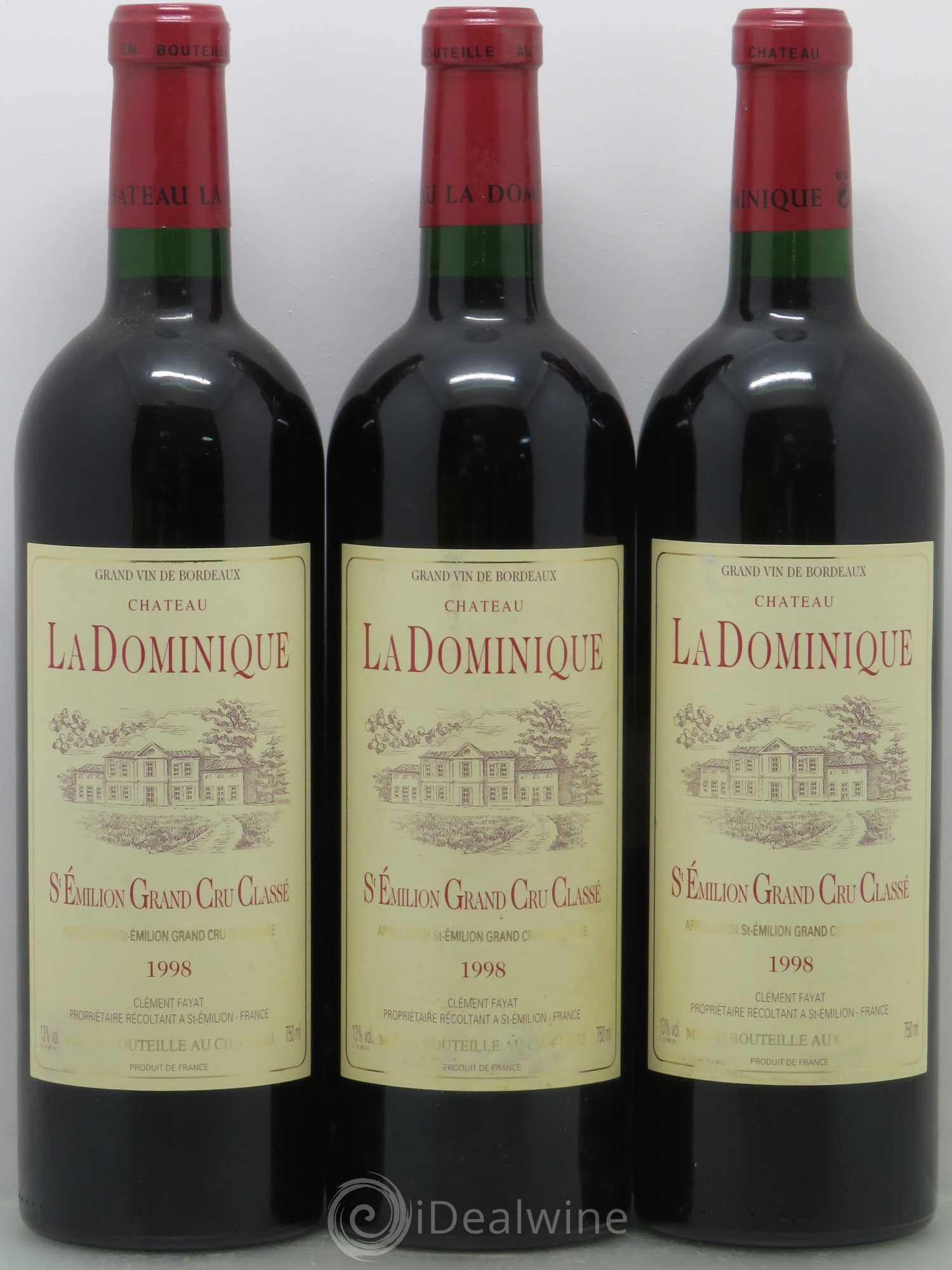 Château la Dominique Grand Cru Classé 1998 - Lot de 6 bouteilles - 2