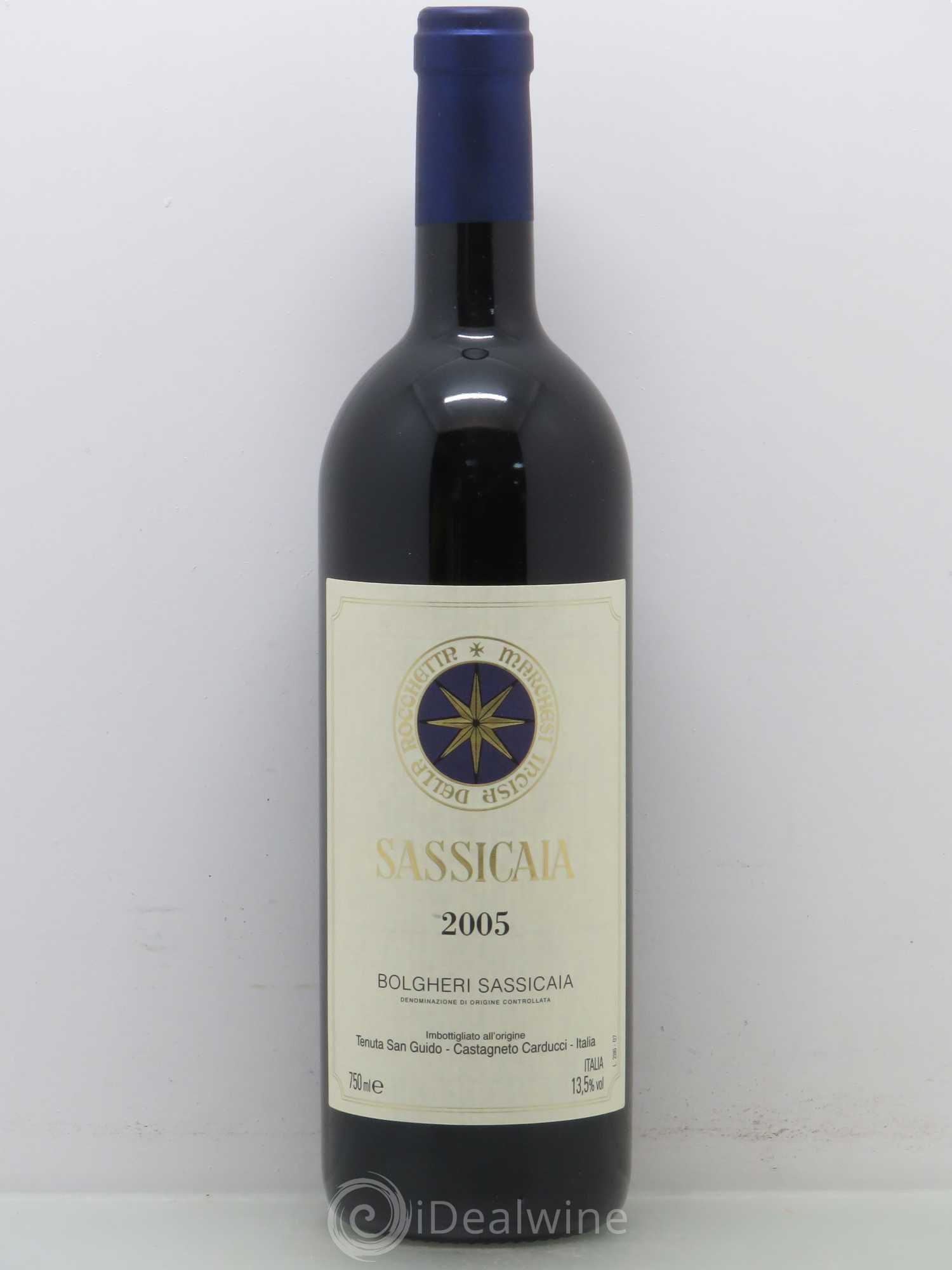 Bolgheri DOC Sassicaia Tenuta San Guido 2005 - Lot de 1 bouteille - 0