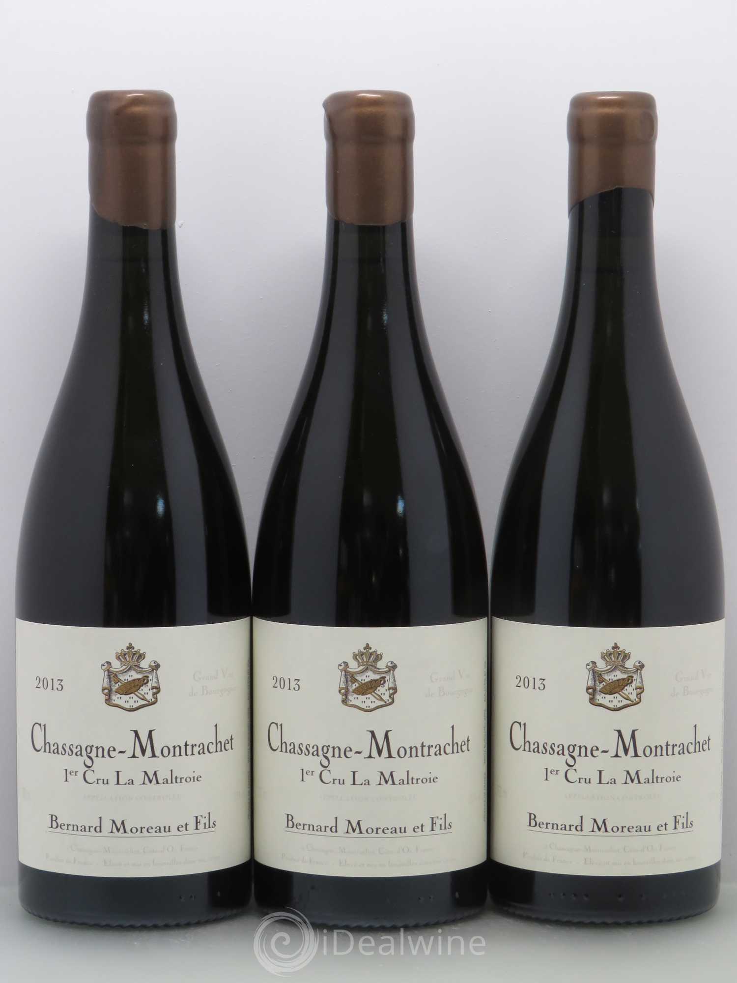 Chassagne-Montrachet 1er Cru Moreau La Maltroie 2013 - Posten von 6 Flaschen - 1