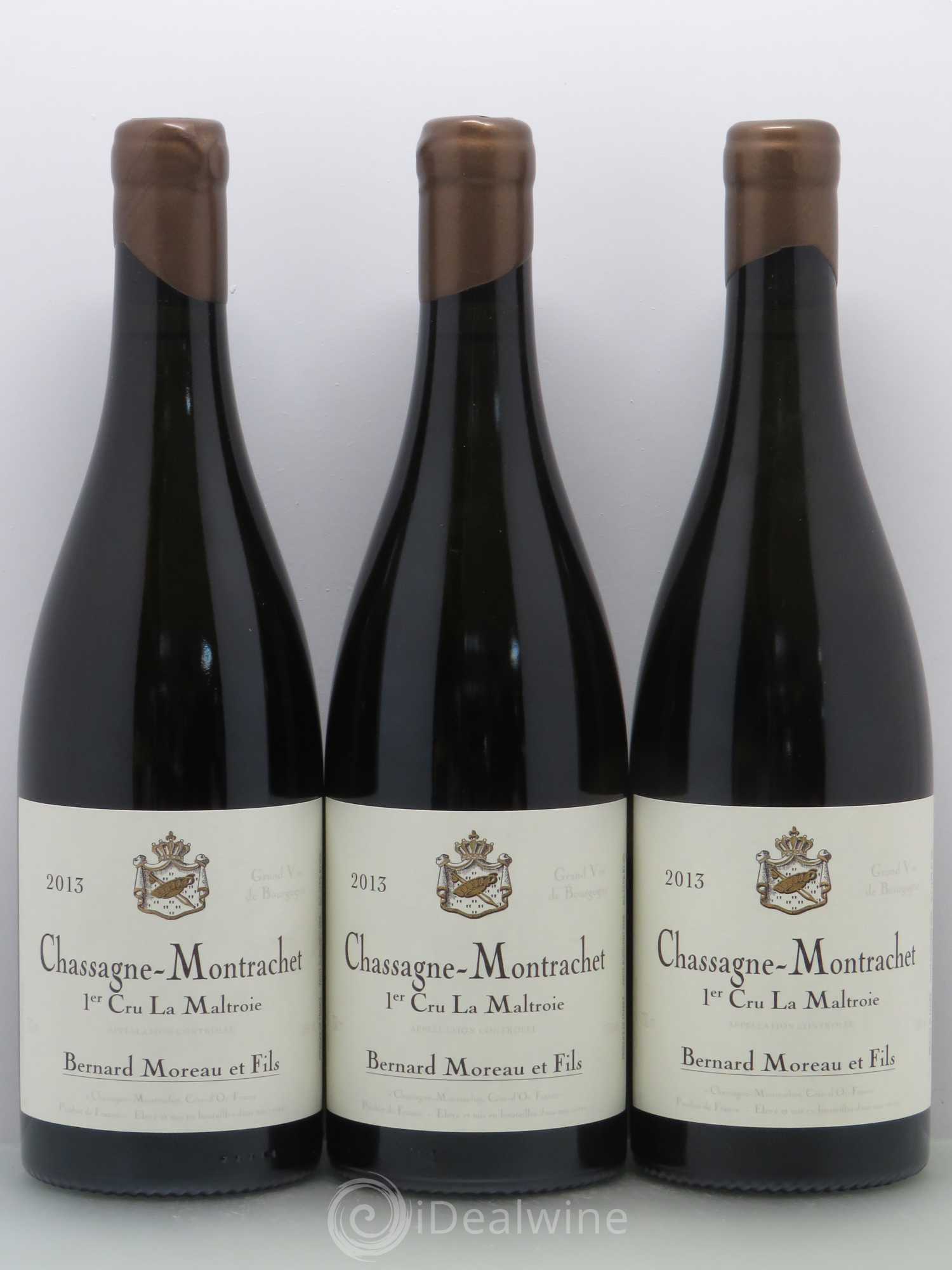 Chassagne-Montrachet 1er Cru Moreau La Maltroie 2013 - Posten von 6 Flaschen - 2