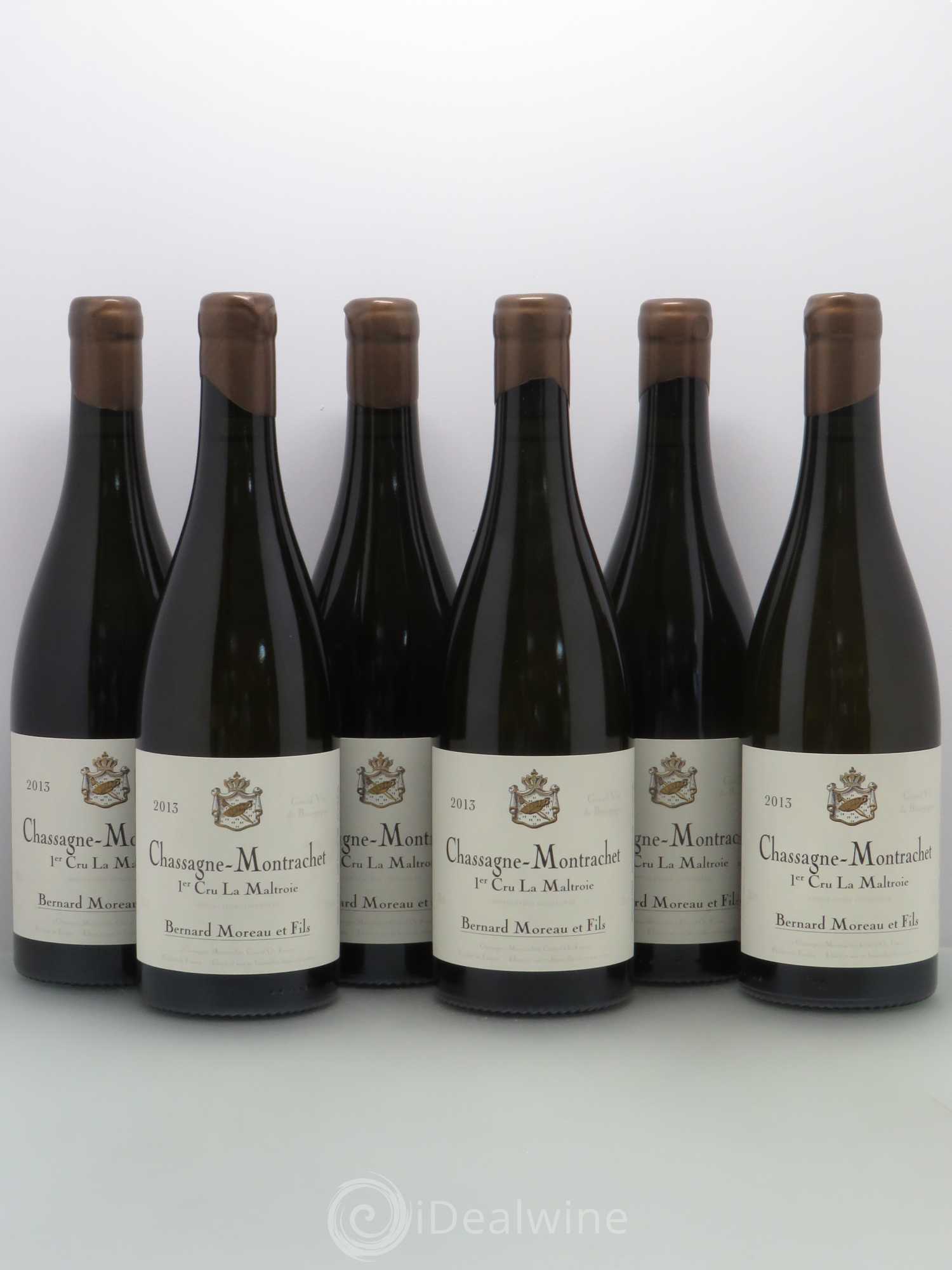 Chassagne-Montrachet 1er Cru Moreau La Maltroie 2013 - Posten von 6 Flaschen - 0