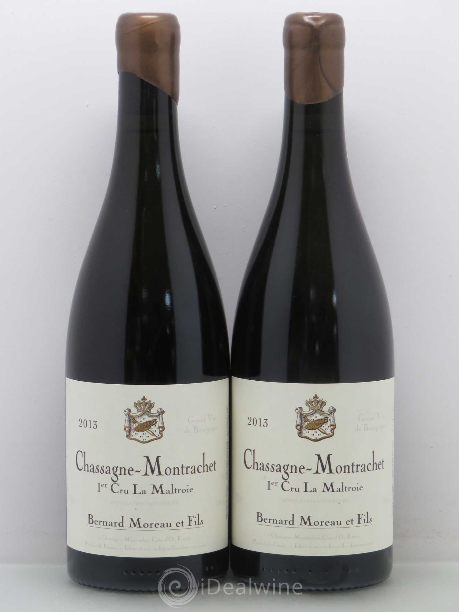 Chassagne-Montrachet 1er Cru Moreau La Maltroie 2013 - Posten von 2 Flaschen - 0
