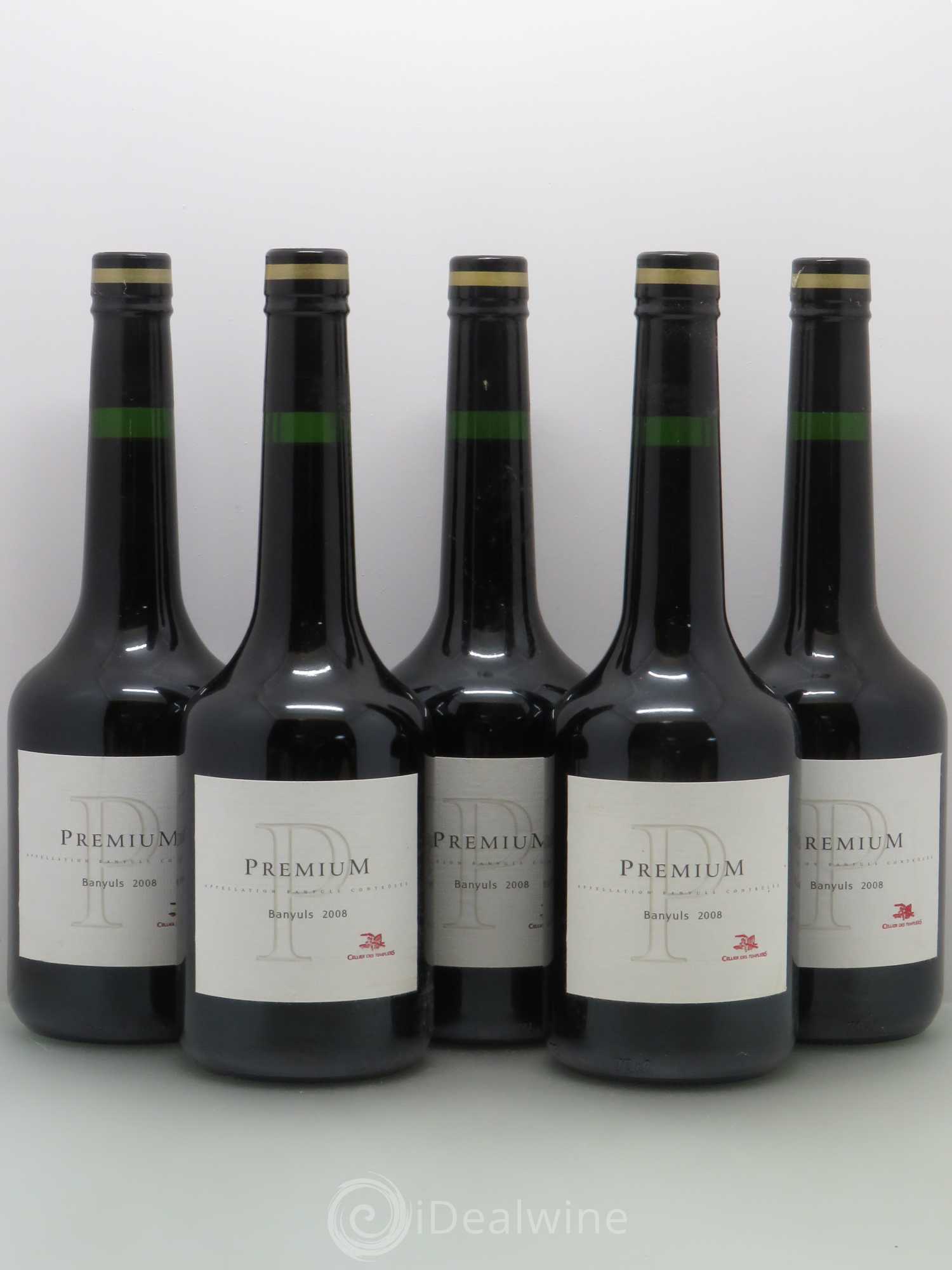 Banyuls Templiers Premium 2008 - Posten von 5 Flaschen - 0
