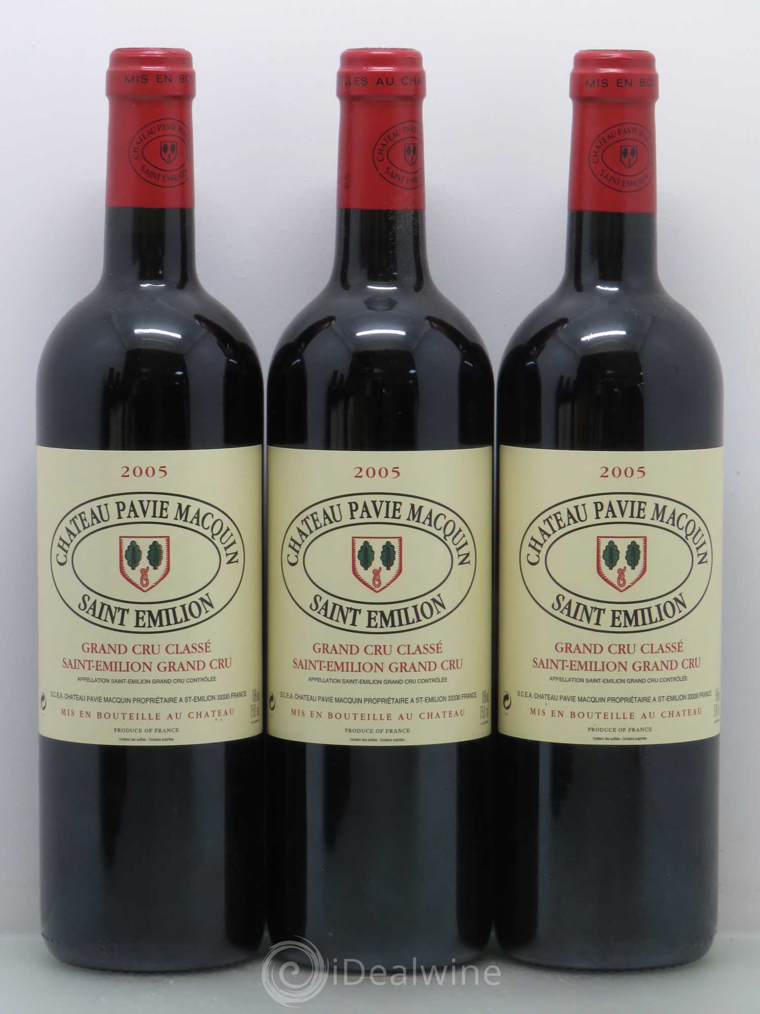 Château Pavie Macquin 1er Grand Cru Classé B 2005 - Lot de 6 bouteilles - 1