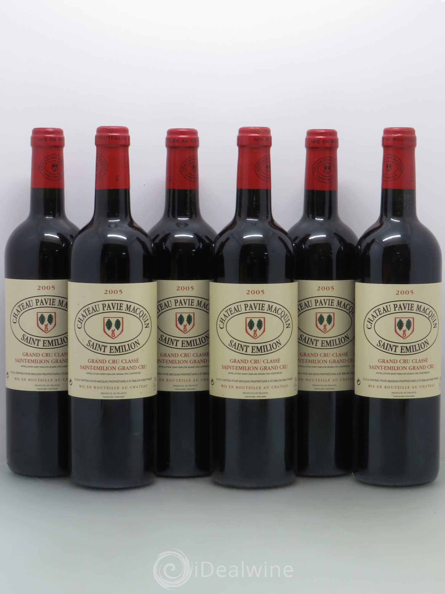Château Pavie Macquin 1er Grand Cru Classé B 2005 - Lot de 6 bouteilles - 0