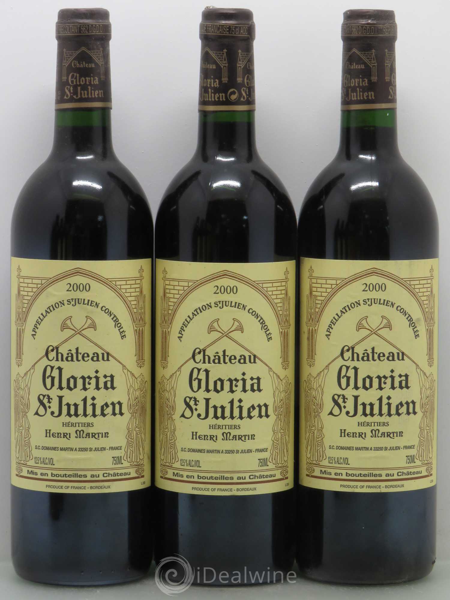 Château Gloria 2000 - Lot de 12 bouteilles - 1