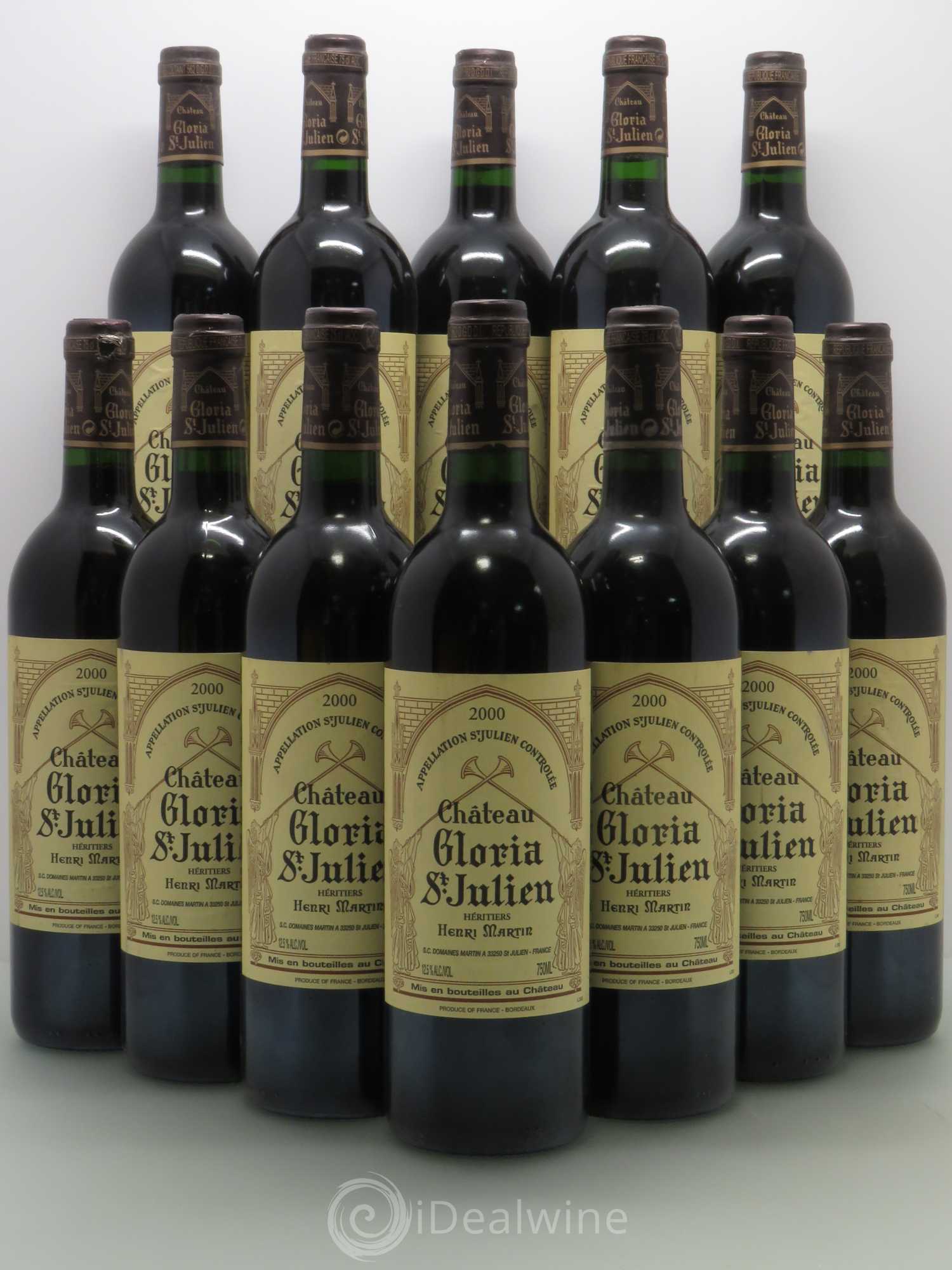 Château Gloria 2000 - Lot de 12 bouteilles - 0