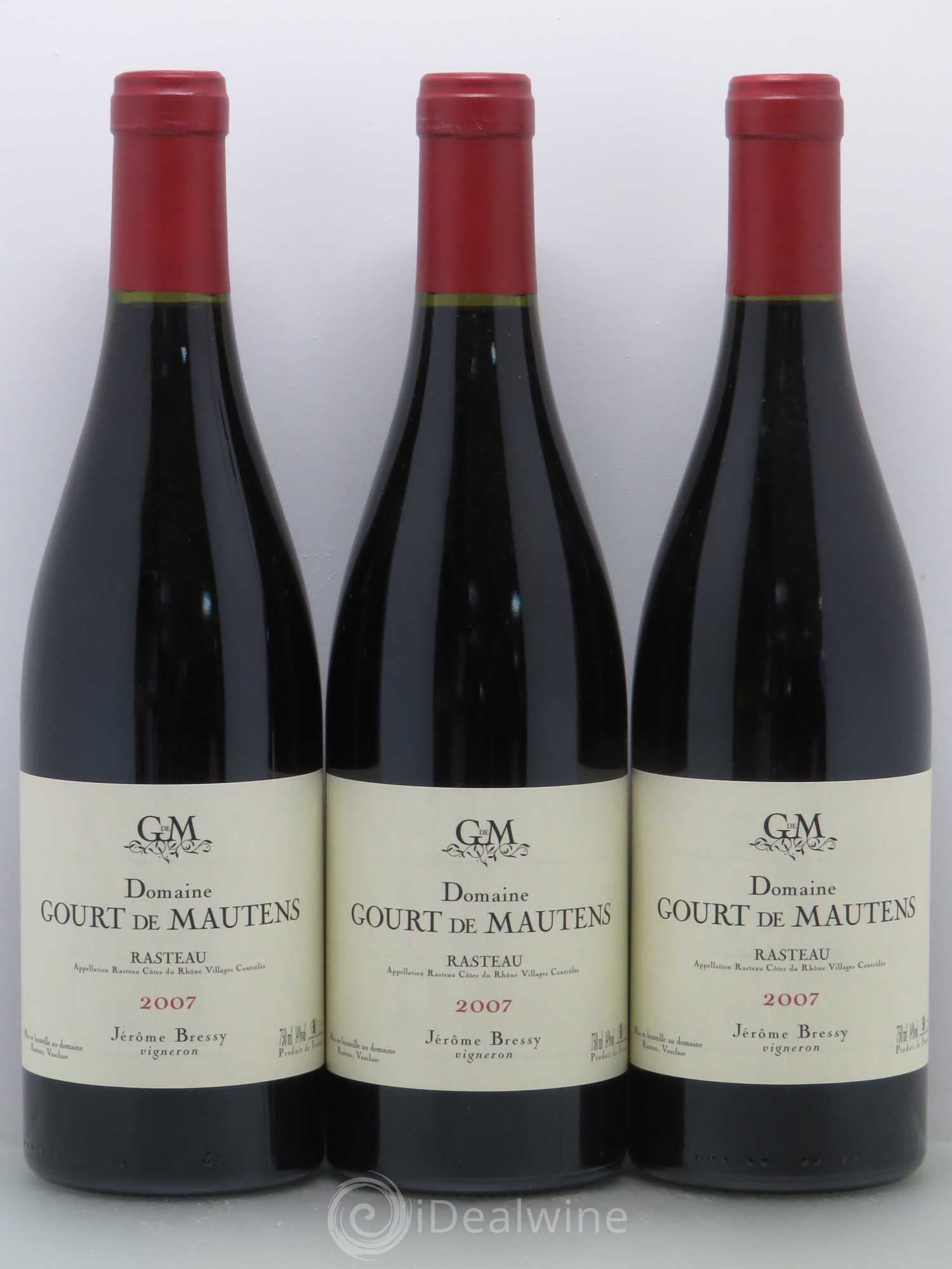 Rasteau Domaine Gourt de Mautens - Jérôme Bressy 2007 - Lot de 6 bouteilles - 2