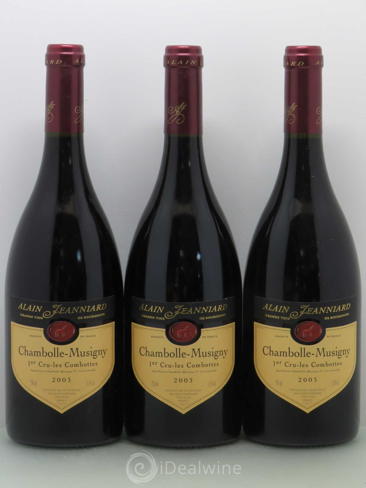 Chambolle-Musigny 1er Cru Jeanniard Les Combottes 2005 - Posten von 6 Flaschen - 2
