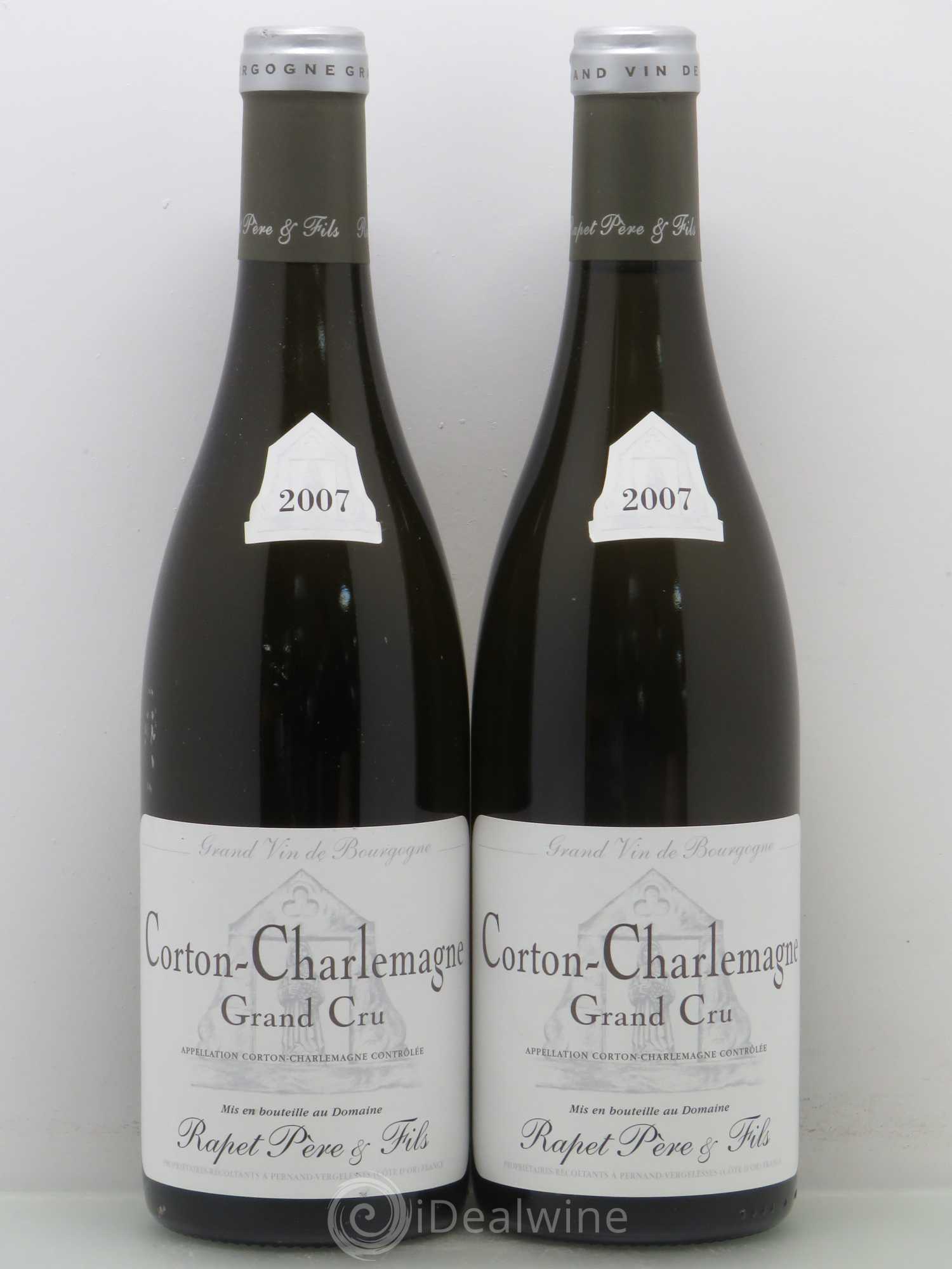 Corton-Charlemagne Grand Cru Rapet Père & Fils 2007 - Lot de 2 bouteilles - 0