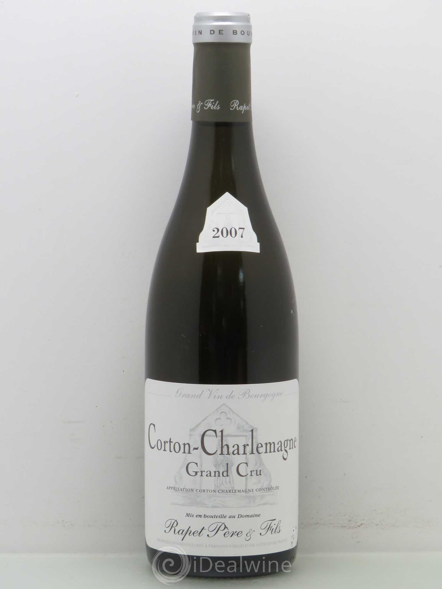 Corton-Charlemagne Grand Cru Rapet Père & Fils 2007 - Lot de 1 bouteille - 0