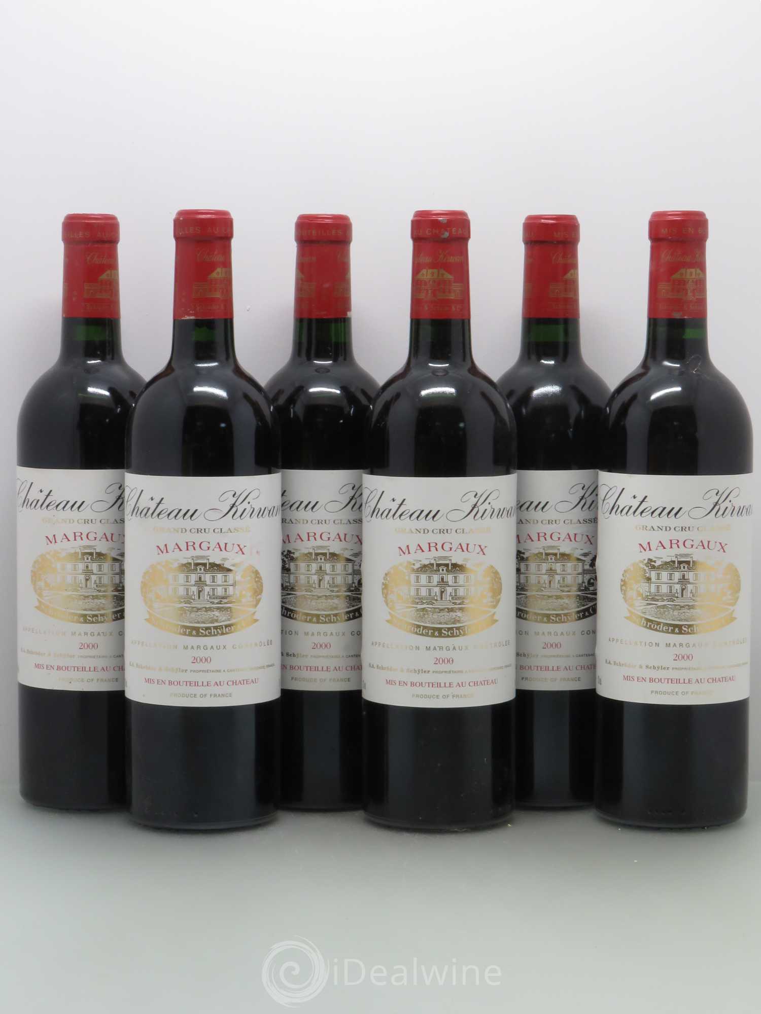Château Kirwan 3ème Grand Cru Classé 2000 - Lot de 6 bouteilles - 0