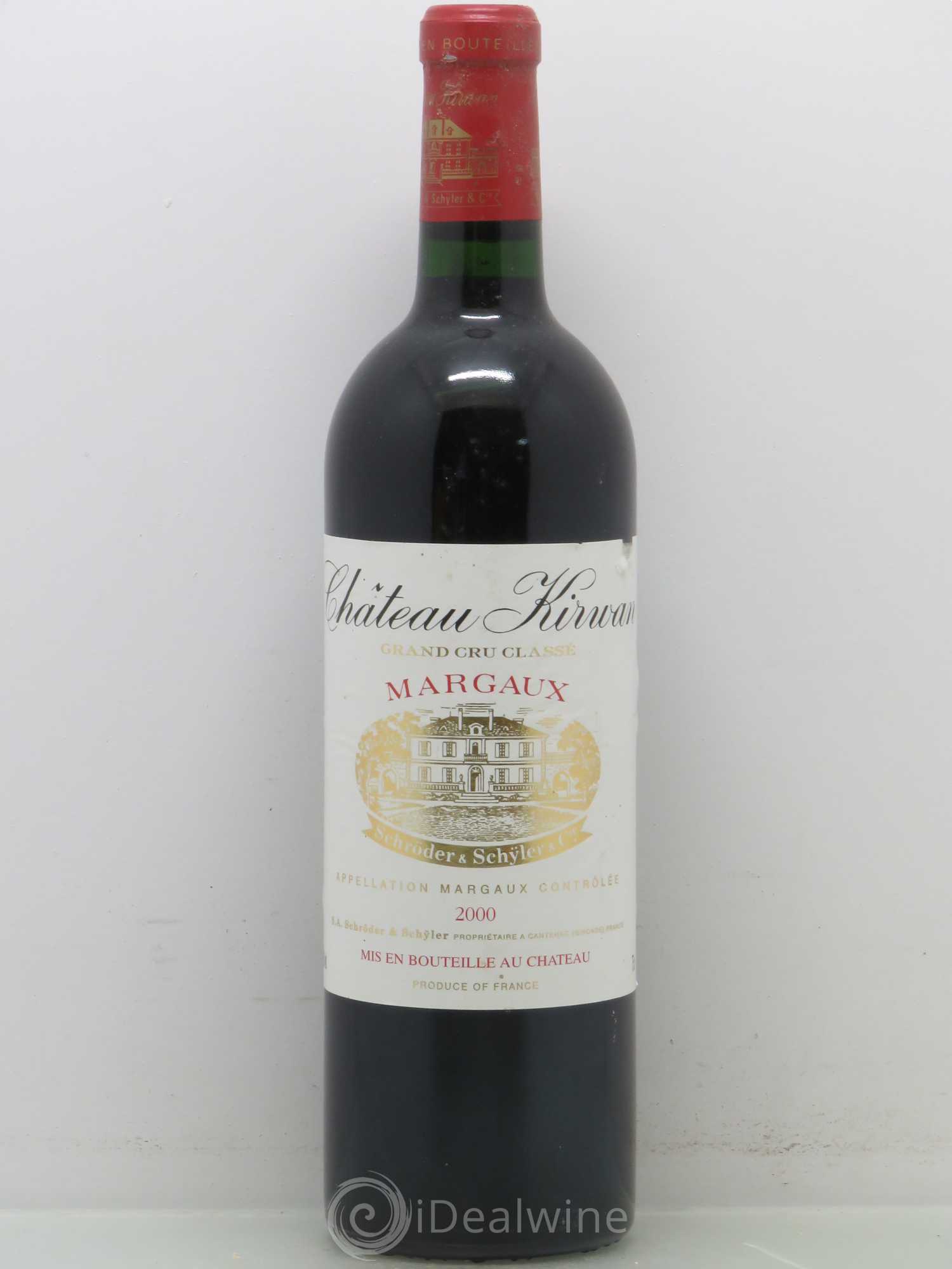 Château Kirwan 3ème Grand Cru Classé 2000 - Lot de 1 bouteille - 0