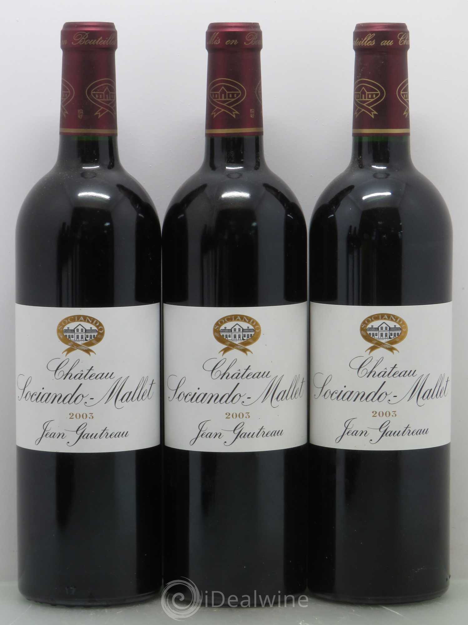 Château Sociando Mallet 2003 - Lot de 12 bouteilles - 1