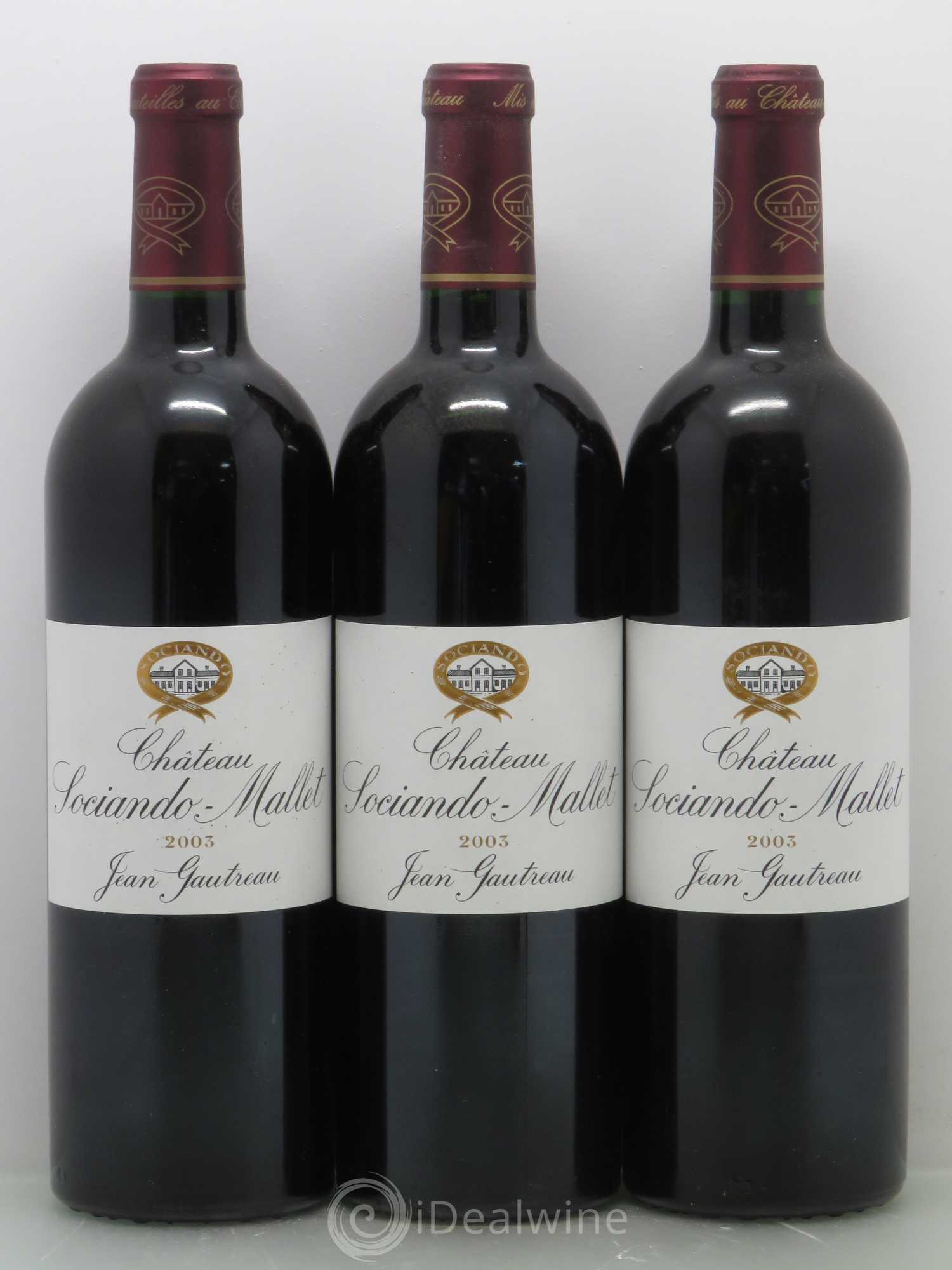 Château Sociando Mallet 2003 - Lot de 12 bouteilles - 2