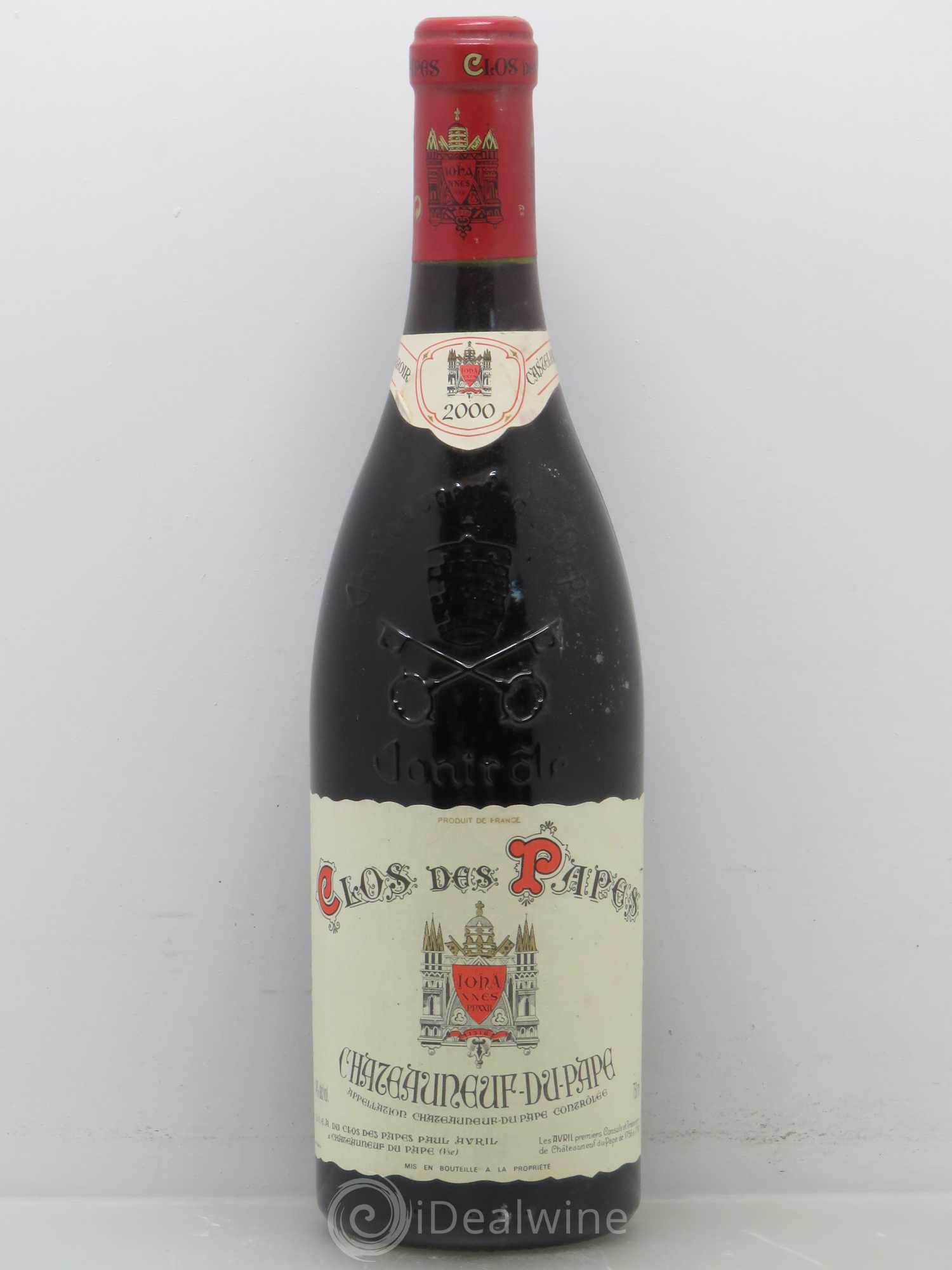 Châteauneuf-du-Pape Clos des Papes - Paul Avril 2000 - Lot de 1 bouteille - 0