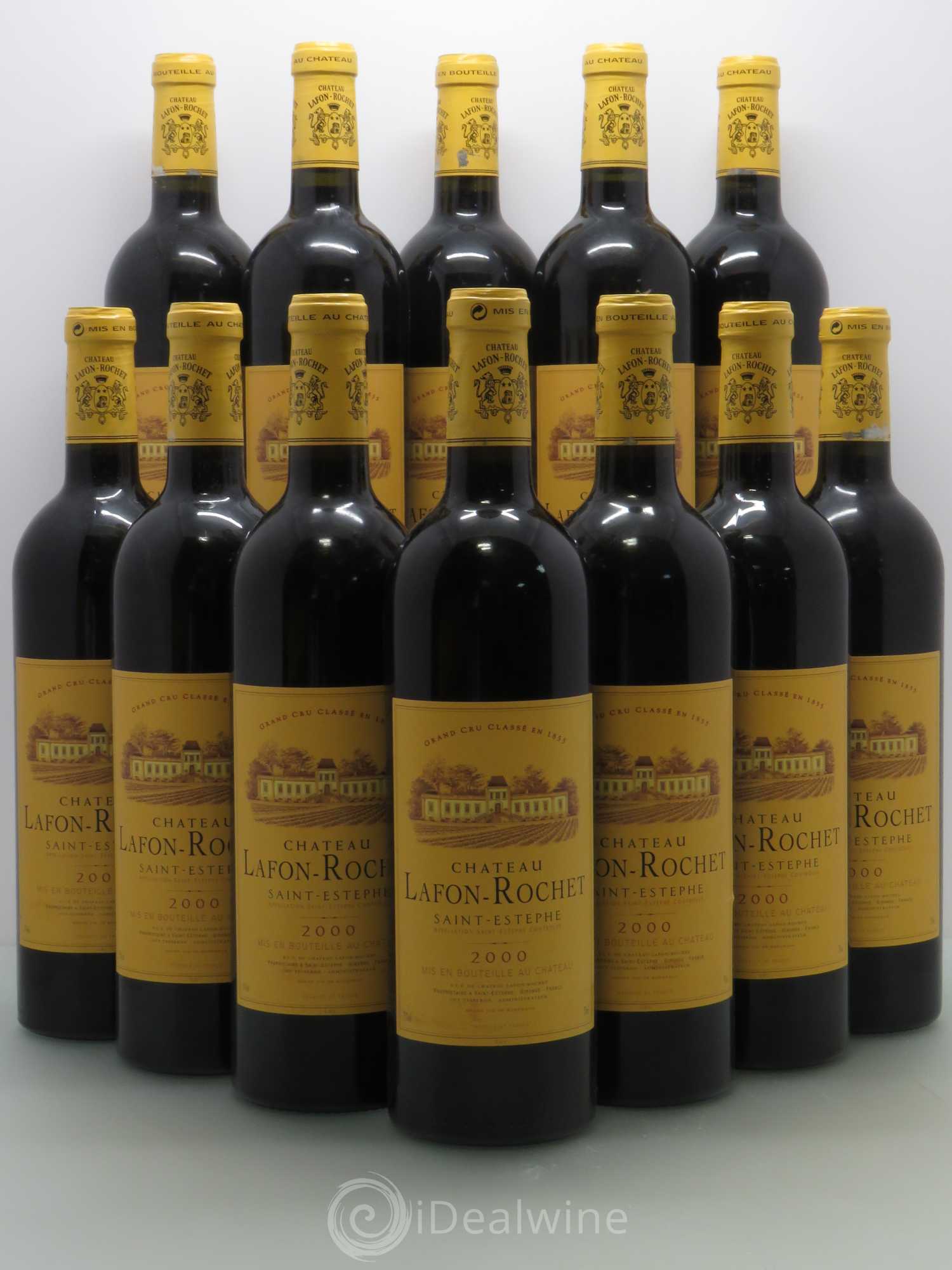 Château Lafon Rochet 4ème Grand Cru Classé 2000 - Lot de 12 bouteilles - 0