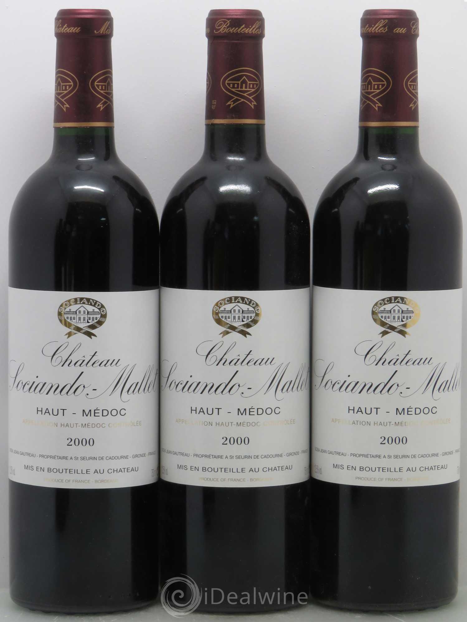 Château Sociando Mallet 2000 - Lot de 11 bouteilles - 1