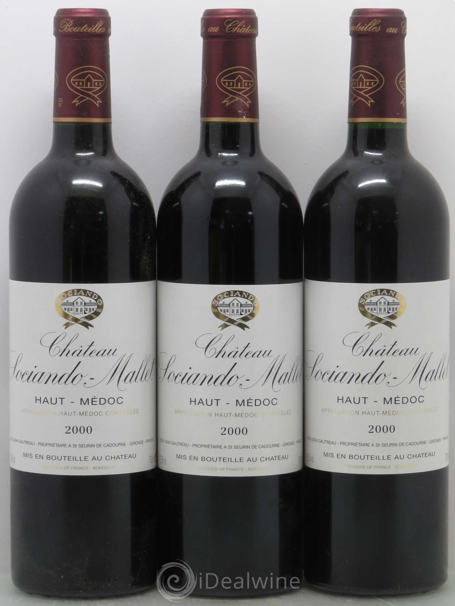 Château Sociando Mallet 2000 - Lot de 11 bouteilles - 2