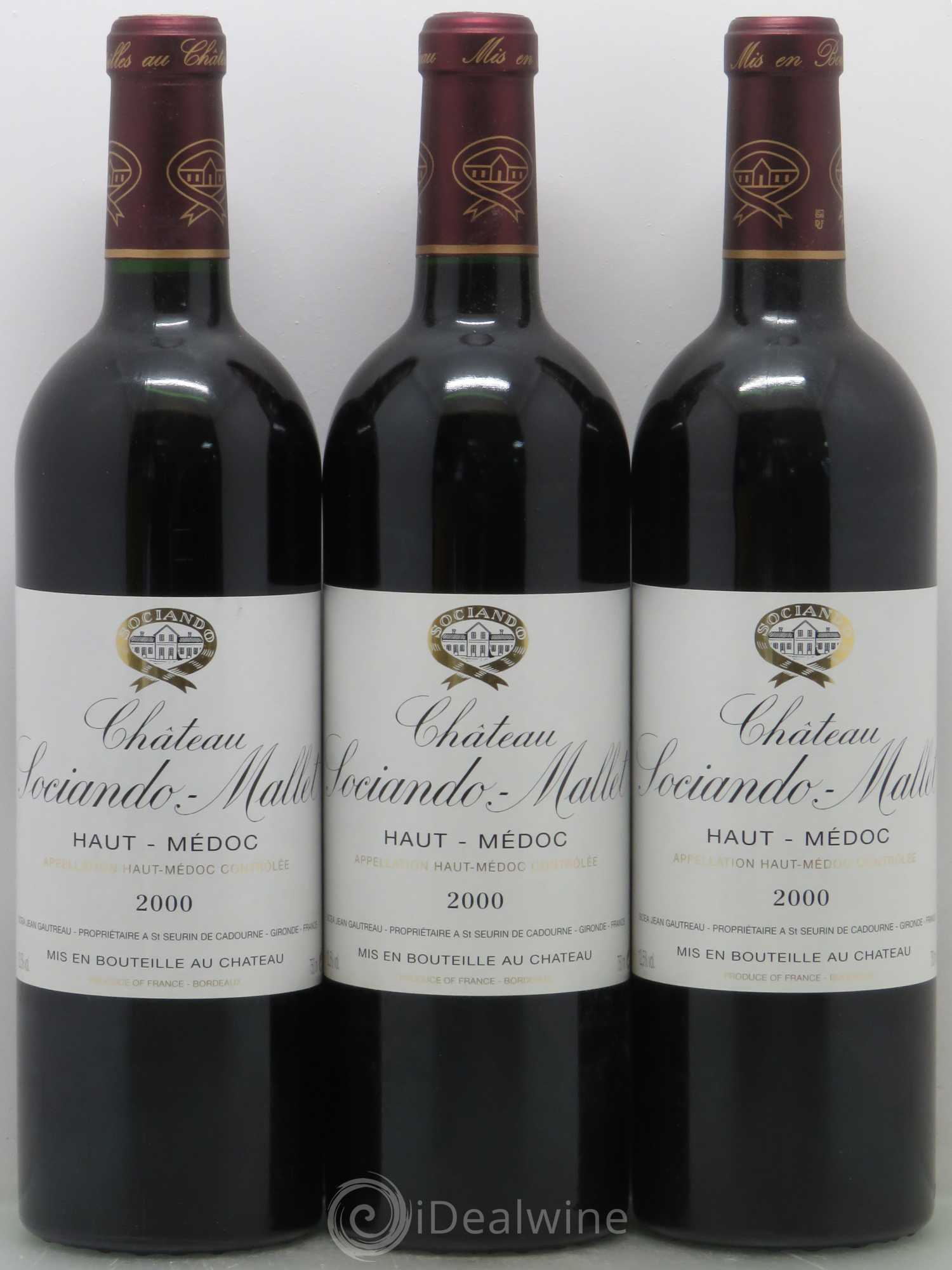 Château Sociando Mallet 2000 - Lot de 11 bouteilles - 3