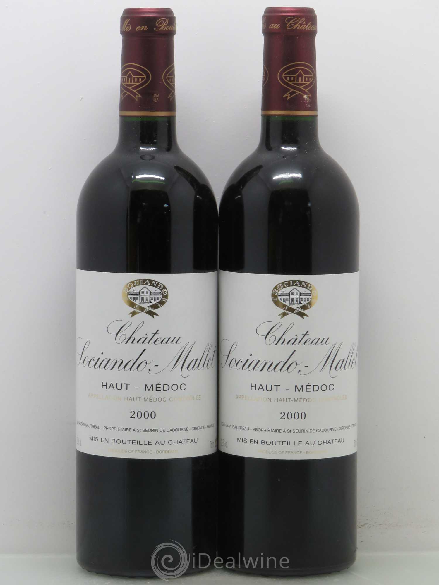 Château Sociando Mallet 2000 - Lot de 11 bouteilles - 4