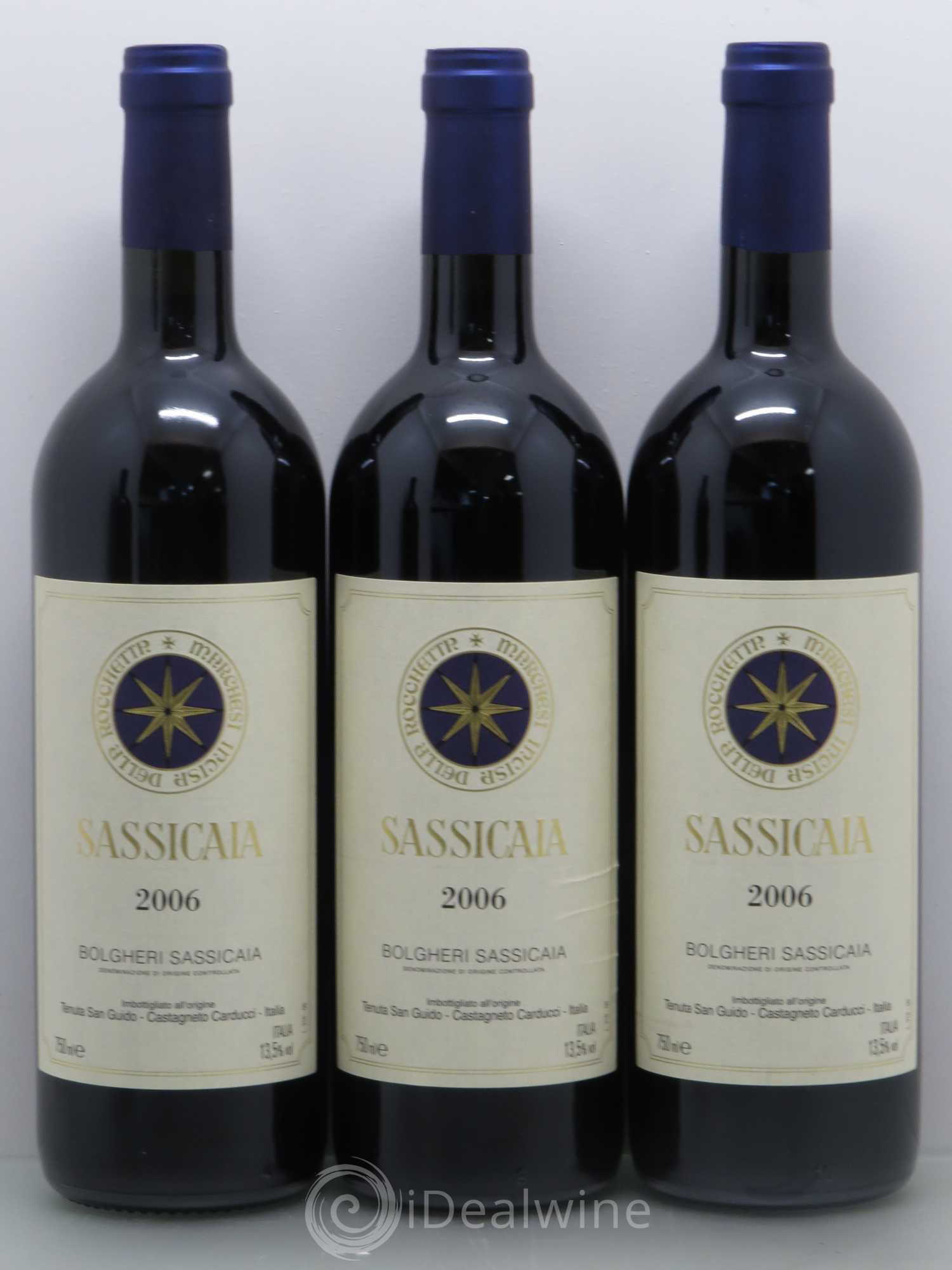 Bolgheri DOC Sassicaia Tenuta San Guido 2006 - Lot de 6 bouteilles - 1