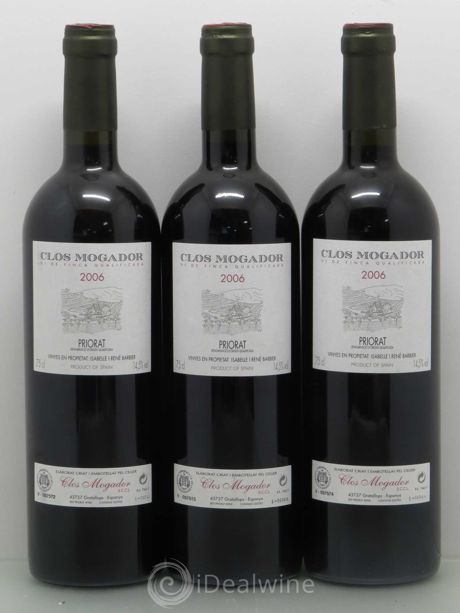 Priorat Clos Mogador DOCA René Barbier 2006 - Lot de 6 bouteilles - 2