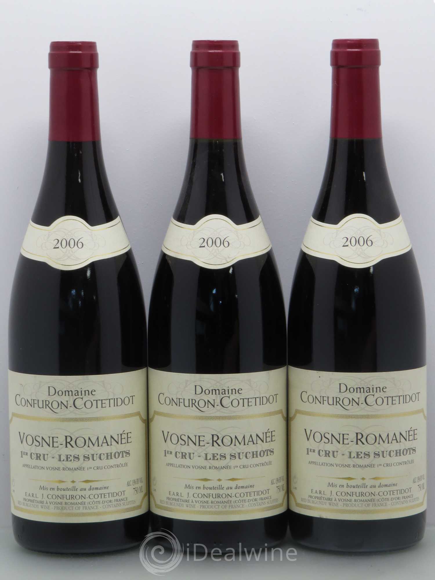 Vosne-Romanée 1er Cru Confuron Les Suchots 2006 - Lot de 3 bouteilles - 0