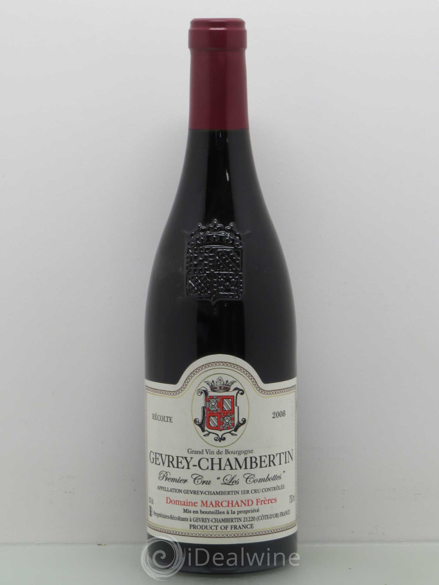Gevrey-Chambertin 1er Cru Marchand Les Combottes 2008 - Lot de 1 bouteille - 0