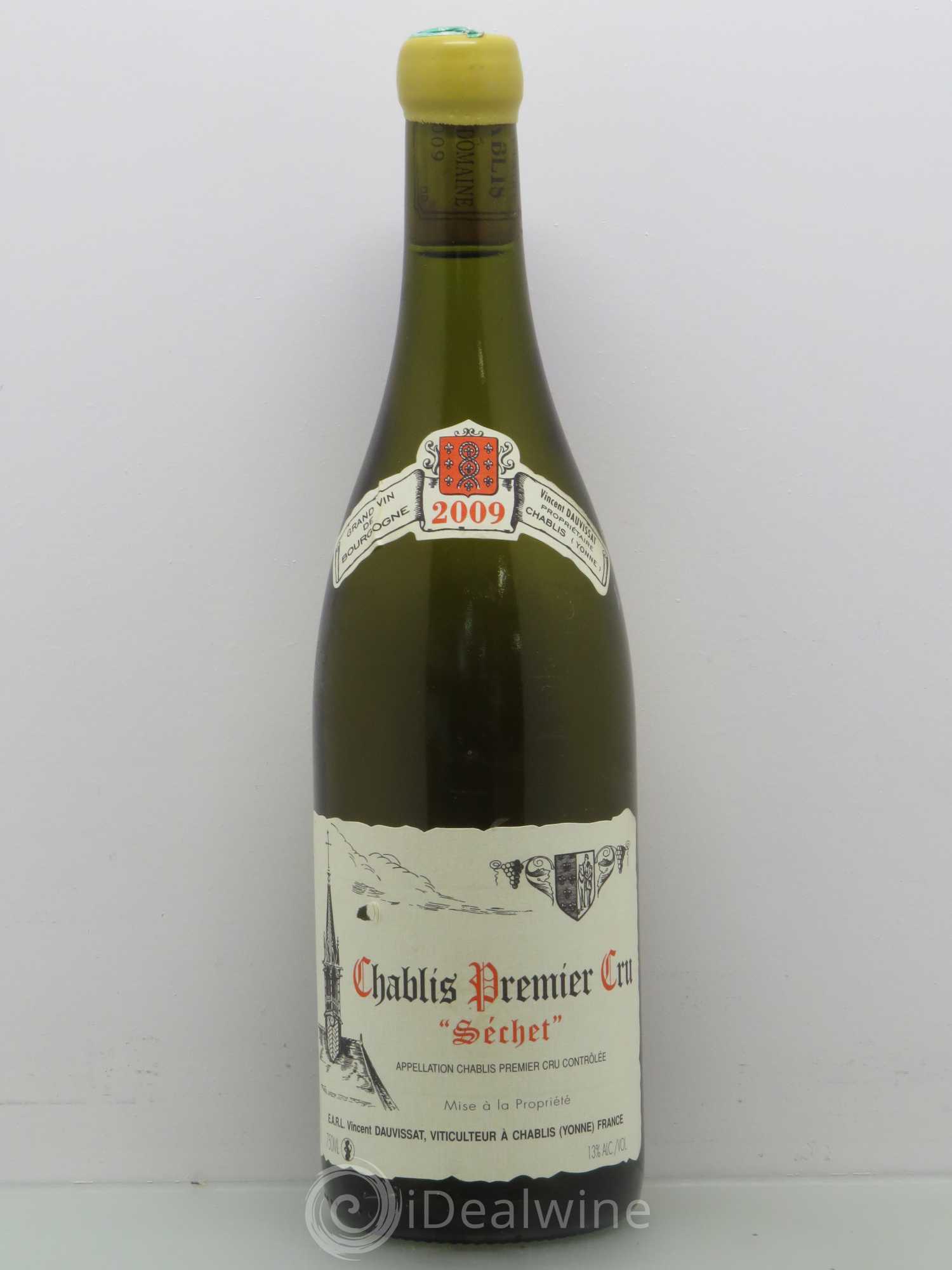 Chablis 1er Cru Séchet Vincent Dauvissat (Domaine) 2009 - Lot de 1 bouteille - 0
