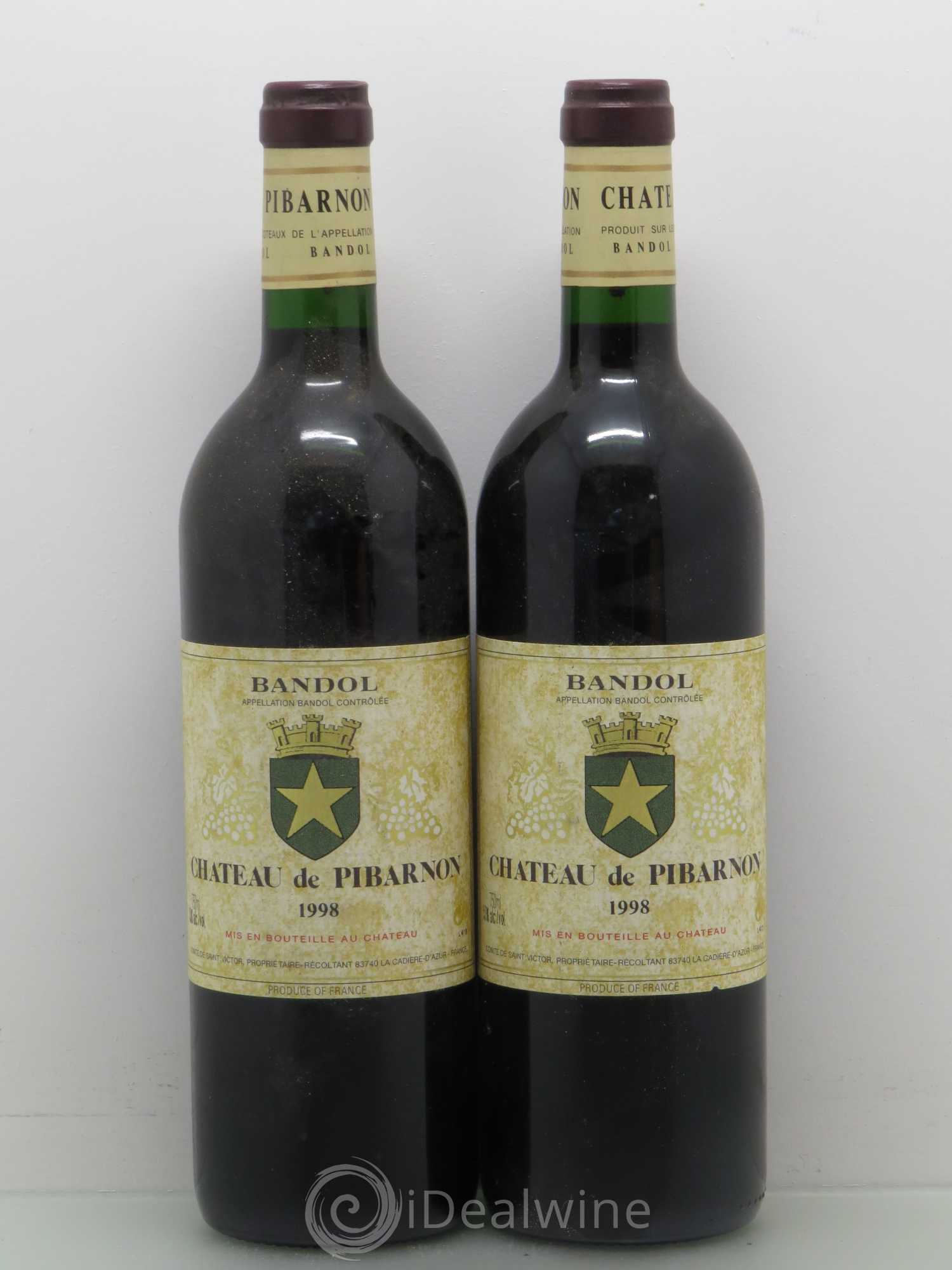 Bandol Château de Pibarnon Comte de Saint-Victor 1998 - Lot de 5 bouteilles - 2