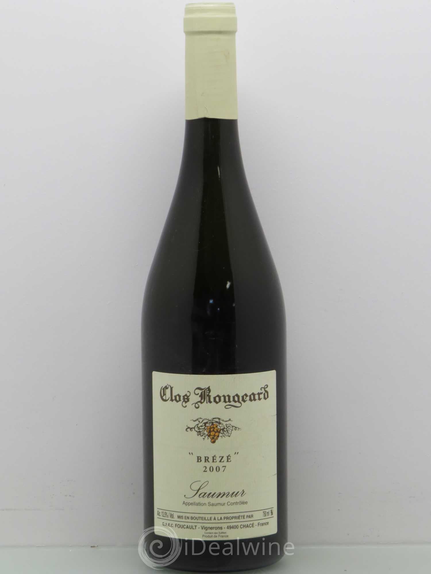 Saumur Brézé Clos Rougeard 2007 - Lot de 1 bouteille - 0