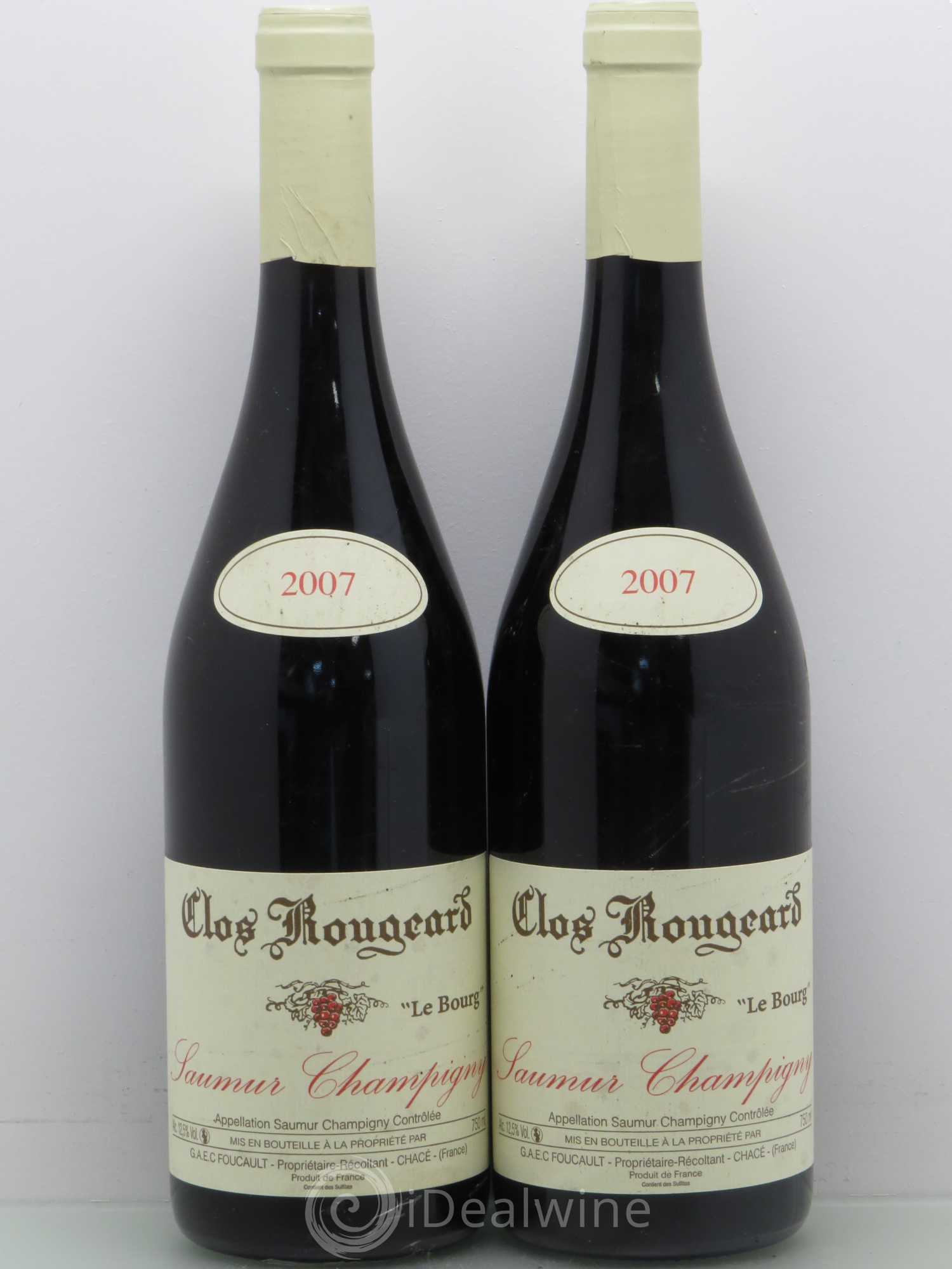Saumur-Champigny Le Bourg Clos Rougeard 2007 - Lot de 2 bouteilles - 0