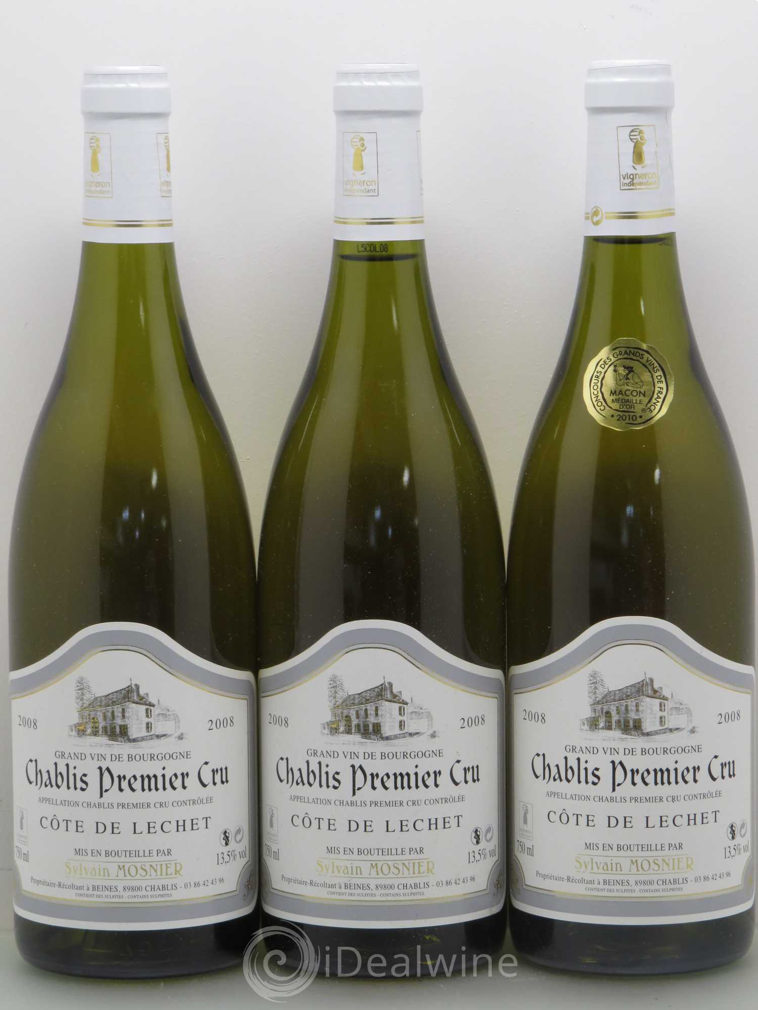 Chablis 1er Cru Mosnier Lechet 2008 - Posten von 6 Flaschen - 2