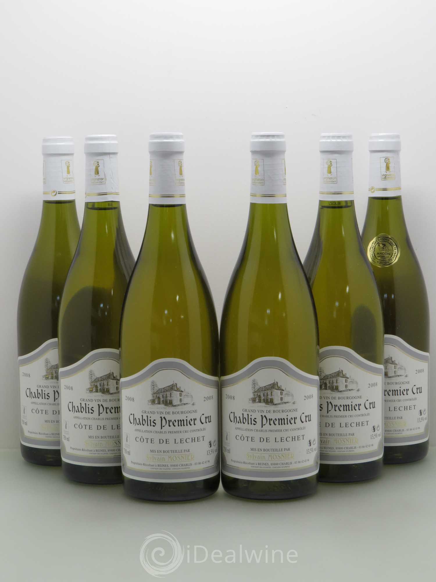 Chablis 1er Cru Mosnier Lechet 2008 - Posten von 6 Flaschen - 0