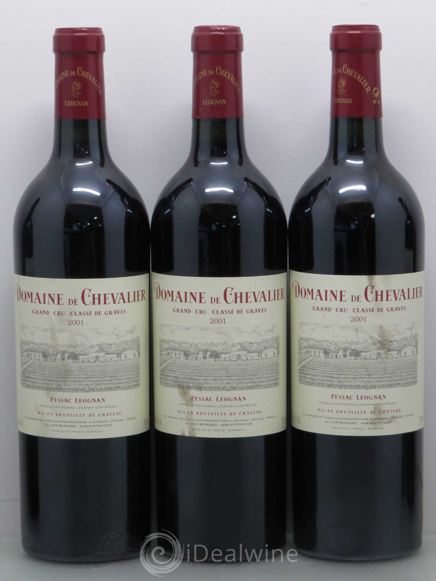 Domaine de Chevalier Cru Classé de Graves 2001 - Lot de 5 bouteilles - 1