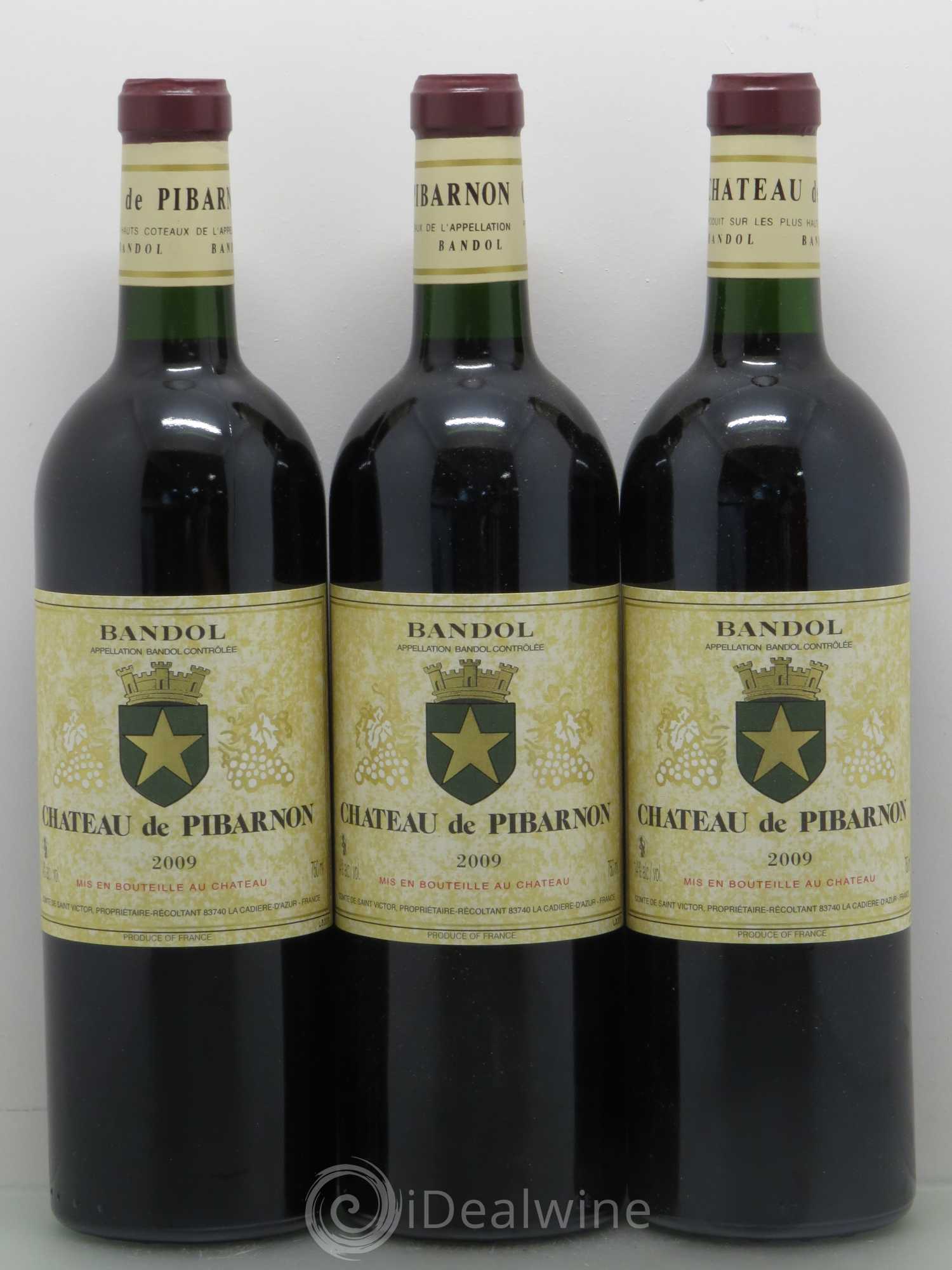 Bandol Château de Pibarnon Comte de Saint-Victor 2009 - Lot de 6 bouteilles - 1