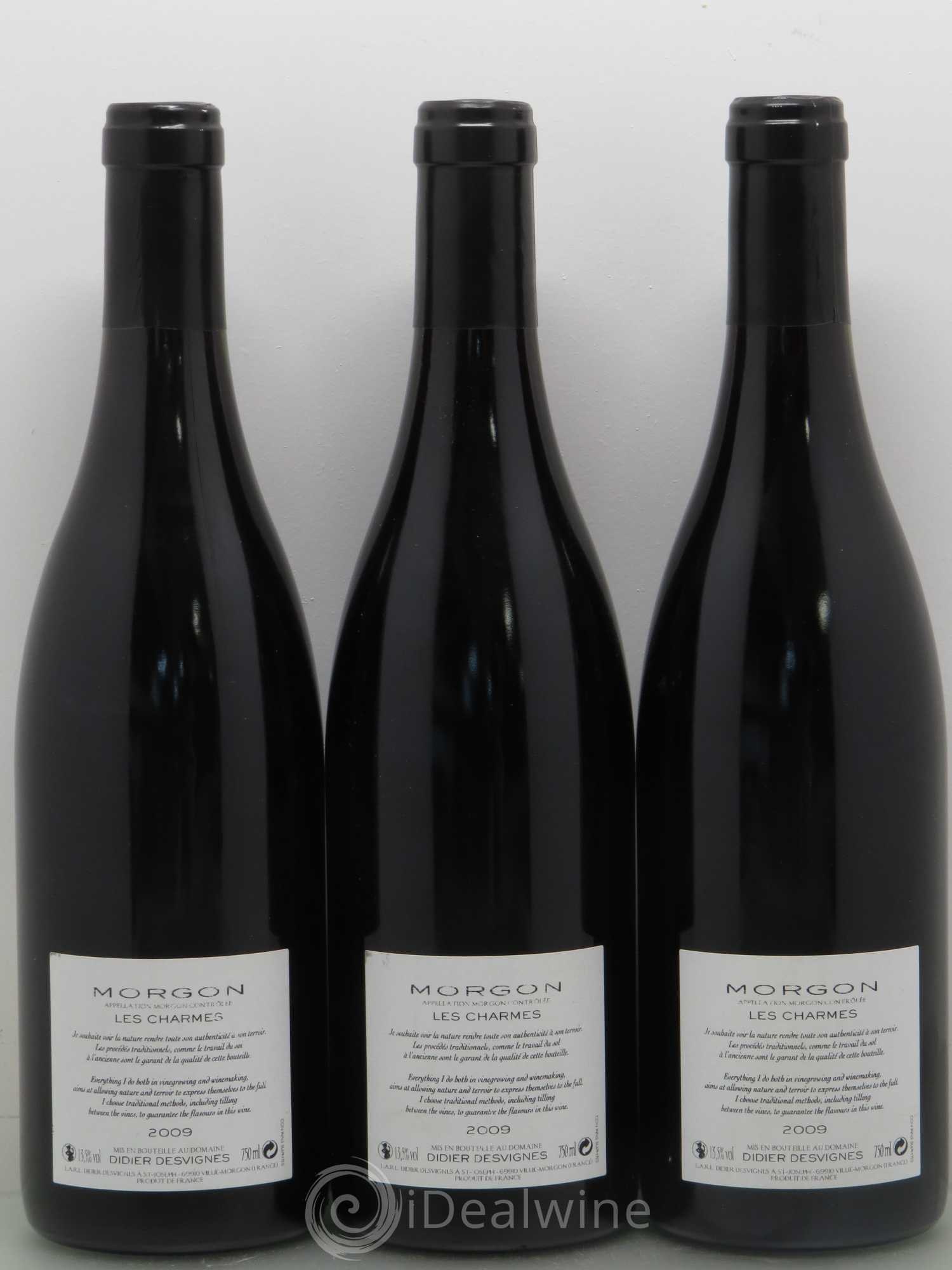 Morgon Didier Desvignes Les Charmes 2009 - Posten von 6 Flaschen - 2
