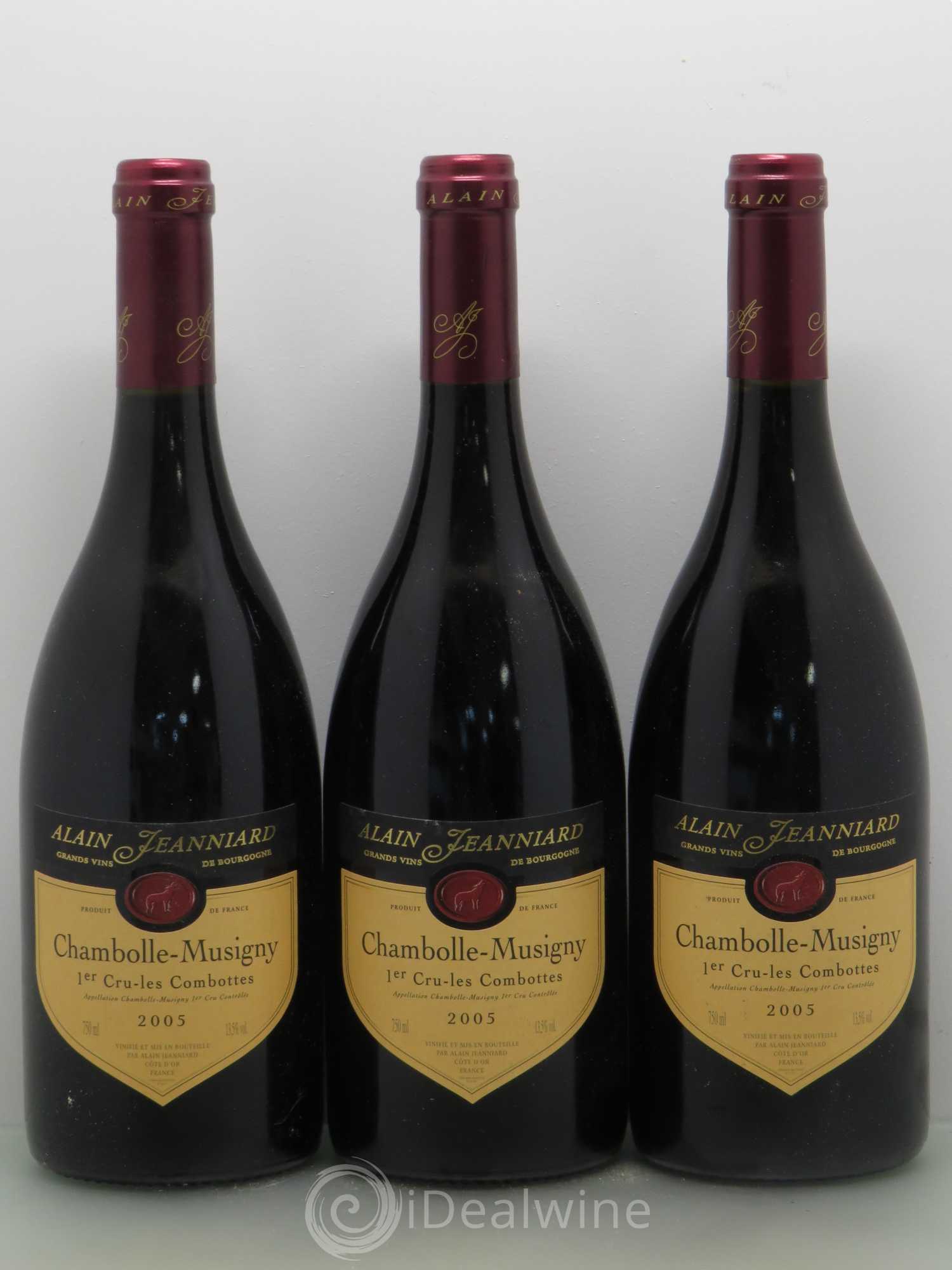 Chambolle-Musigny 1er Cru Jeanniard Les Combottes 2005 - Posten von 3 Flaschen - 0
