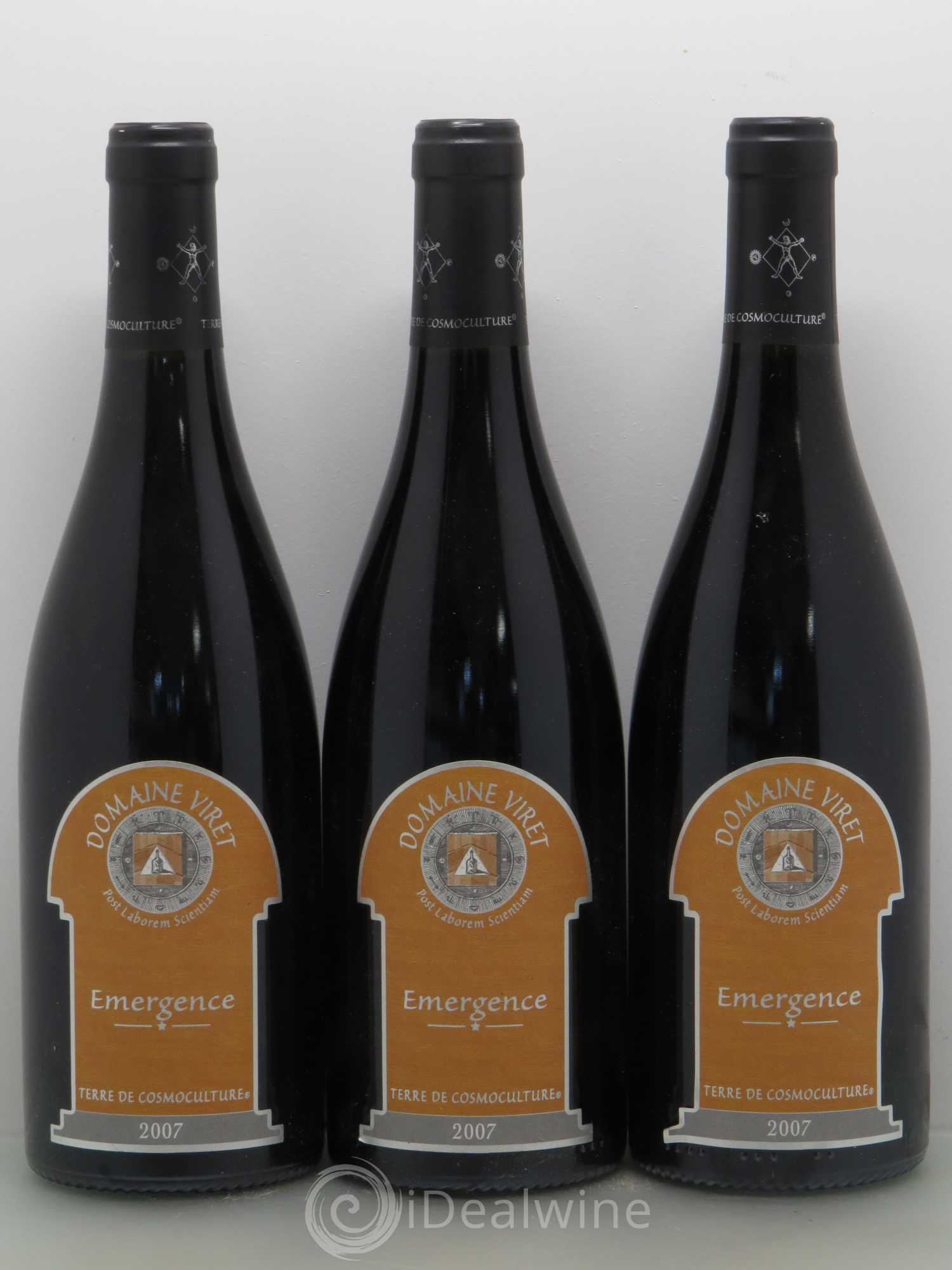 Côtes-du-Rhône Côtes du Rhône village St Maurice Viret Emergence terre de cosmoculture 2007 - Posten von 3 Flaschen - 0