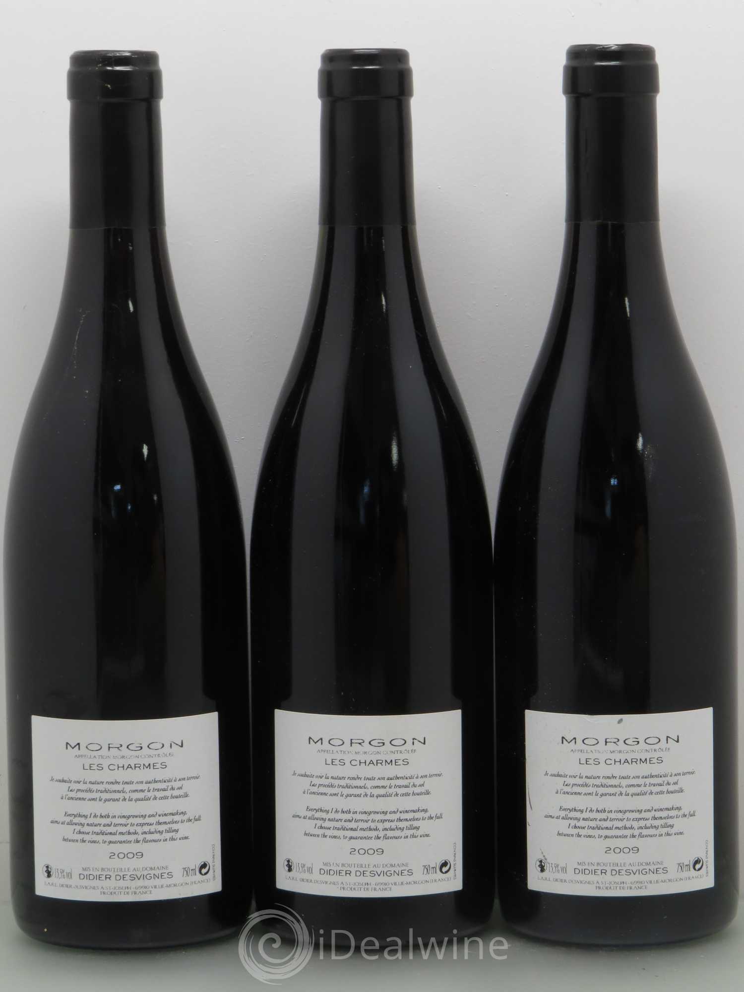 Morgon Didier Desvignes Les Charmes 2009 - Posten von 6 Flaschen - 2