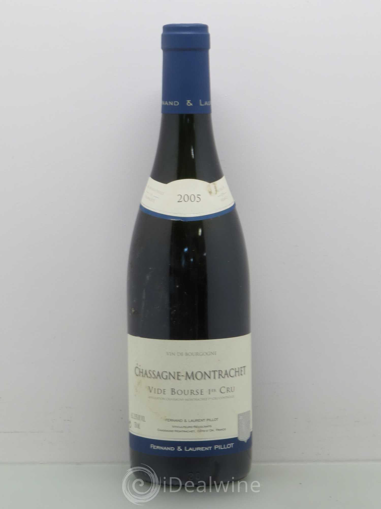 Chassagne-Montrachet 1er Cru Vide Bourses Pillot 2005 - Posten von 1 Flasche - 0