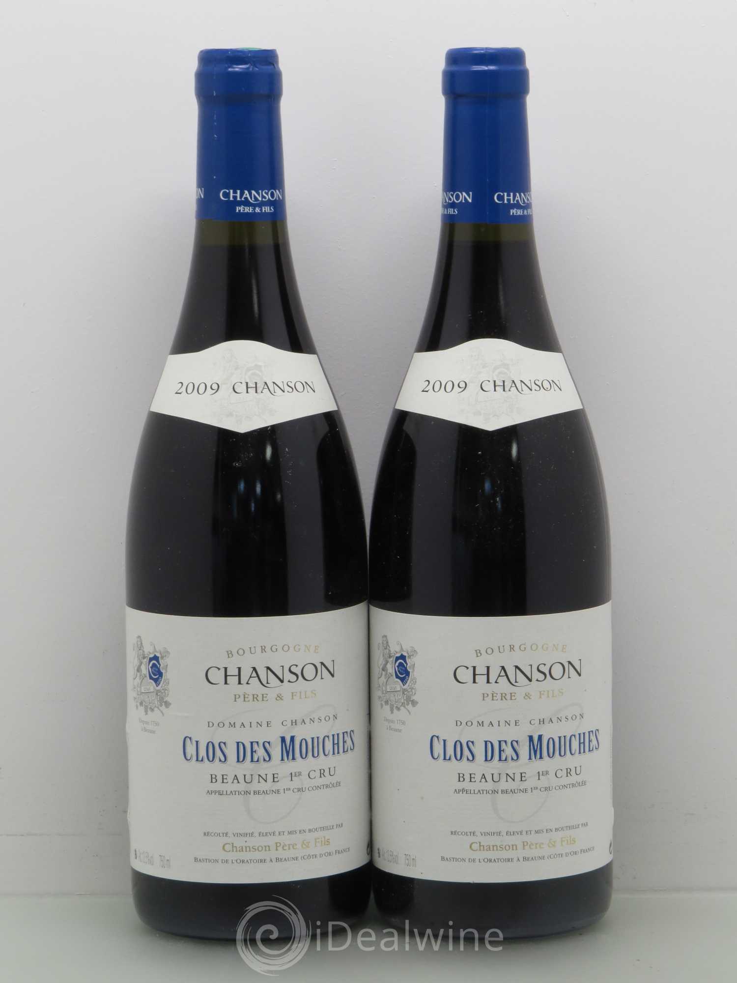 Beaune 1er Cru Chanson Clos Des Mouches 2009 - Posten von 2 Flaschen - 0