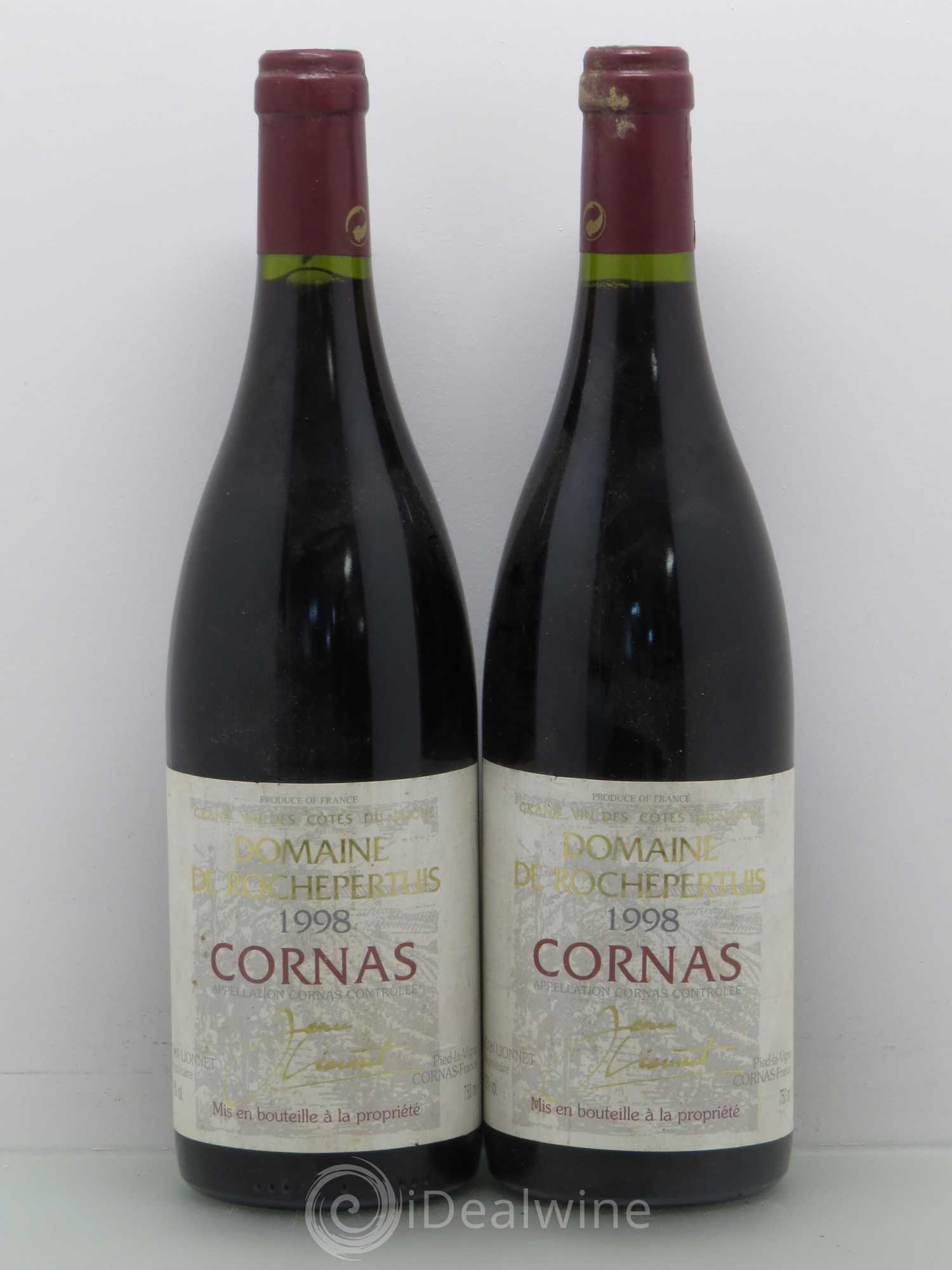 Cornas Rochepertuis J. Lionnet 1998 - Posten von 2 Flaschen - 0